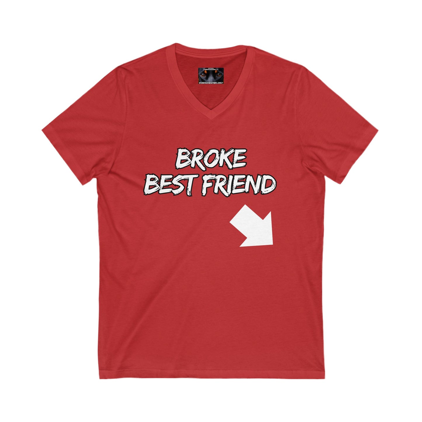 Bestfriend 1 Private Label Unisex Jersey Short Sleeve V-Neck Tee