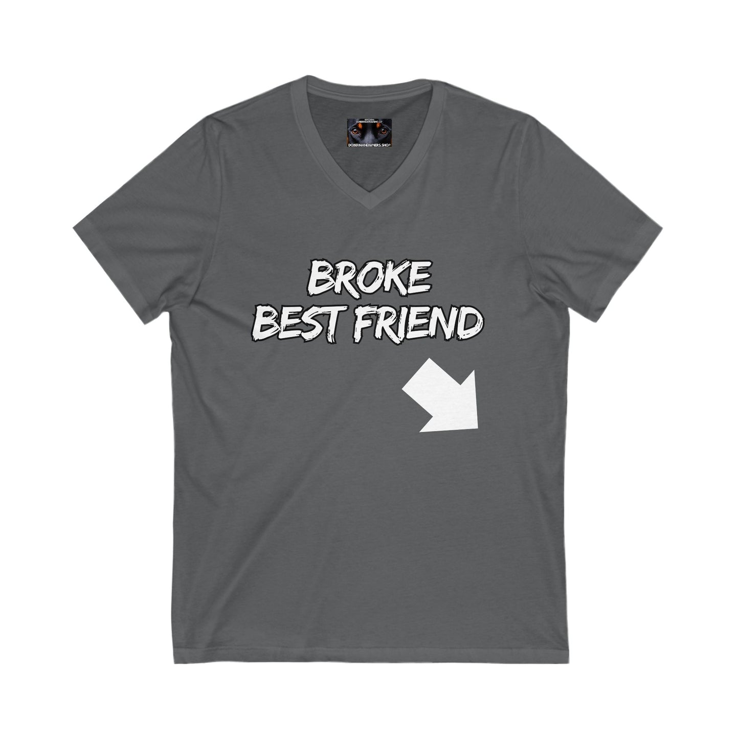 Bestfriend 1 Private Label Unisex Jersey Short Sleeve V-Neck Tee