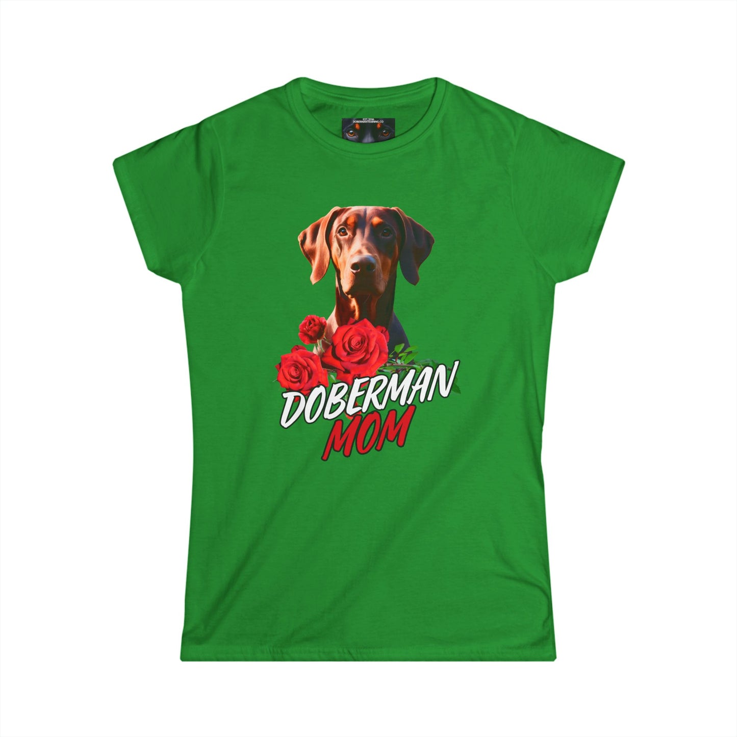 Doberman Mom 3 Women's Softstyle Tee