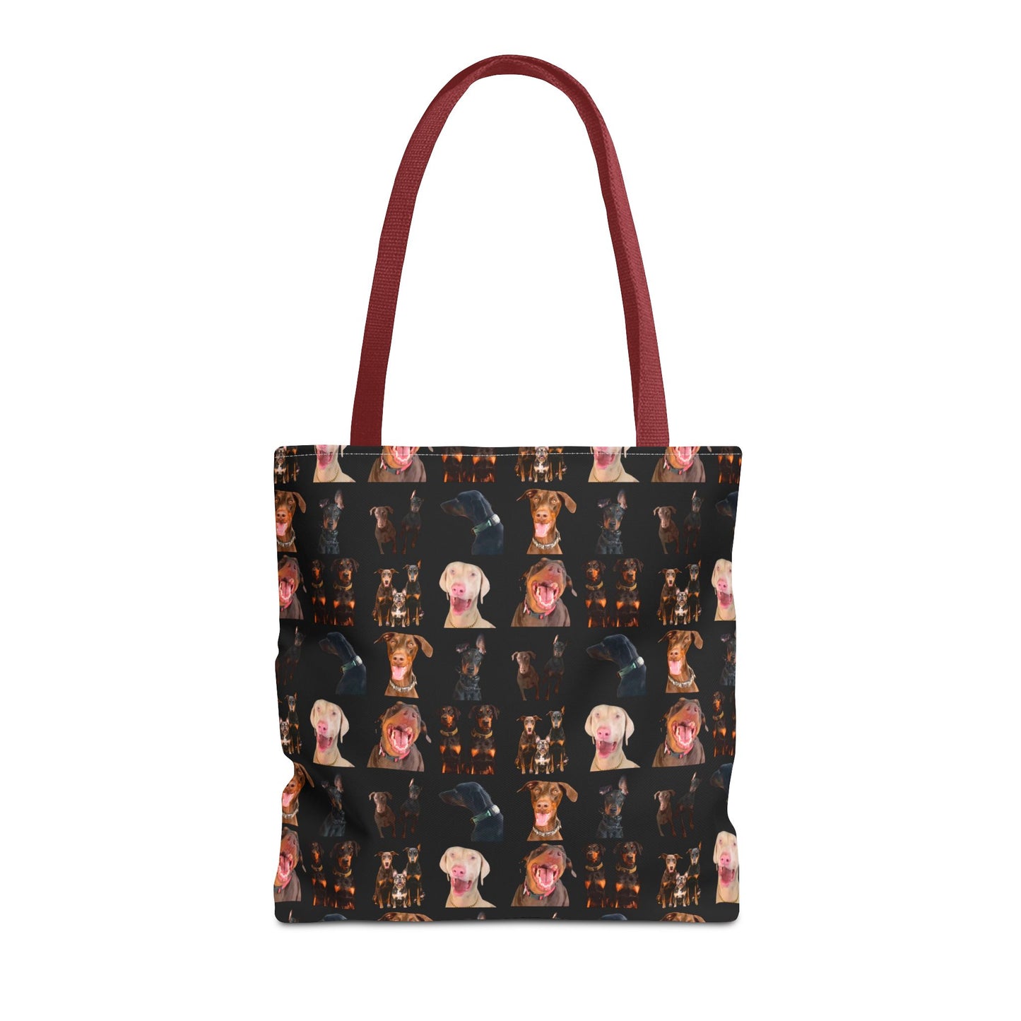 Edition 9 Doberman Model Pattern Black Tote Bag