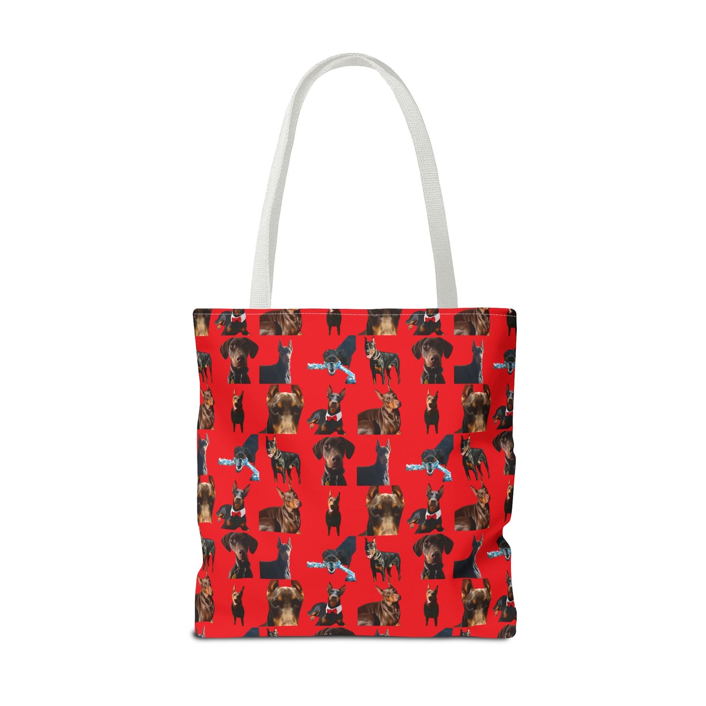 Edition 1 Doberman Model Pattern Red Tote Bag