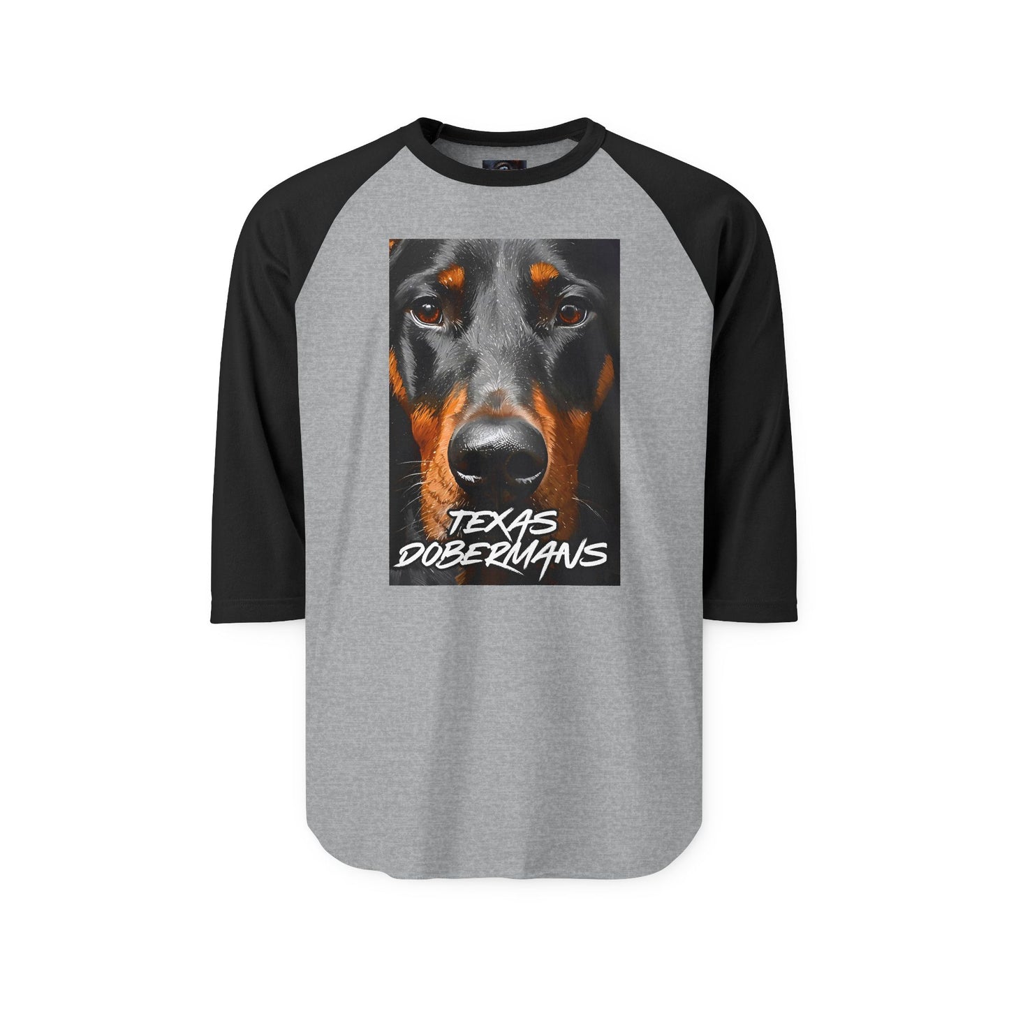 Doberman Texas 1 Unisex Three-Quarter Sleeve Raglan Shirt