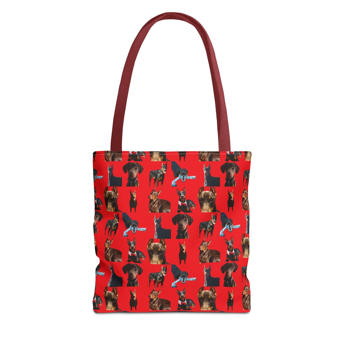 Edition 1 Doberman Model Pattern Red Tote Bag