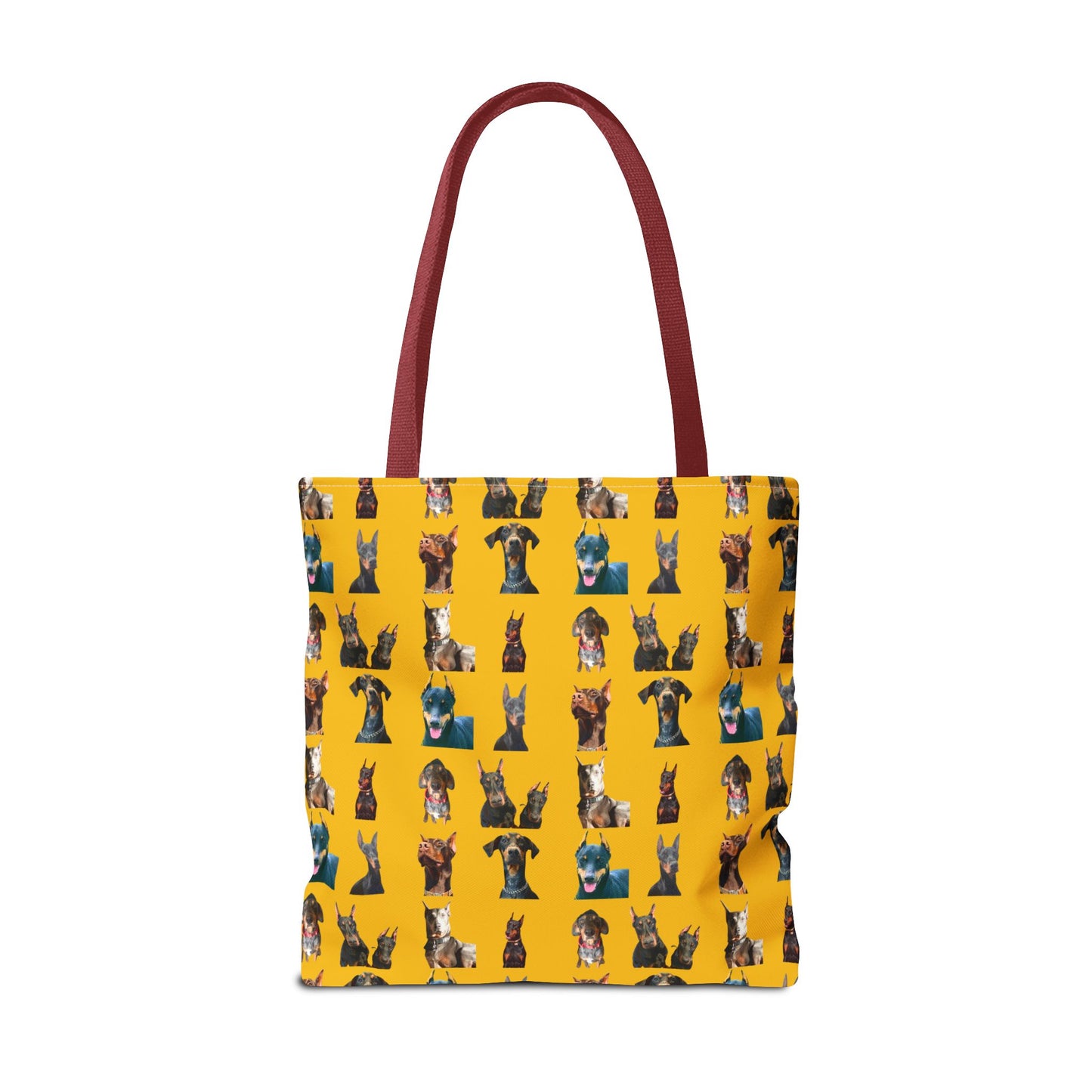 Edition 4 Doberman Model Pattern Yellow Tote Bag