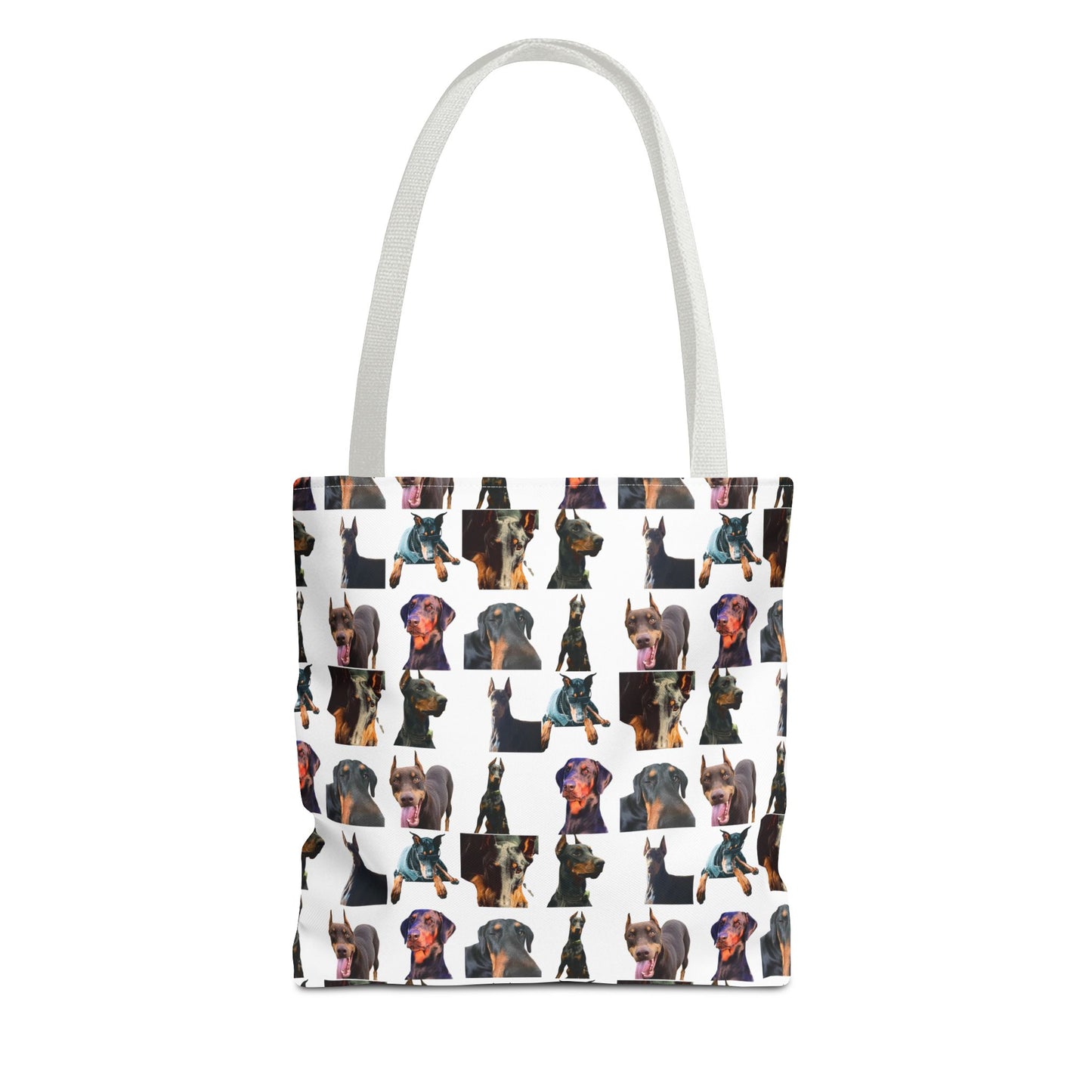 Edition 3 Doberman Model Pattern White Tote Bag