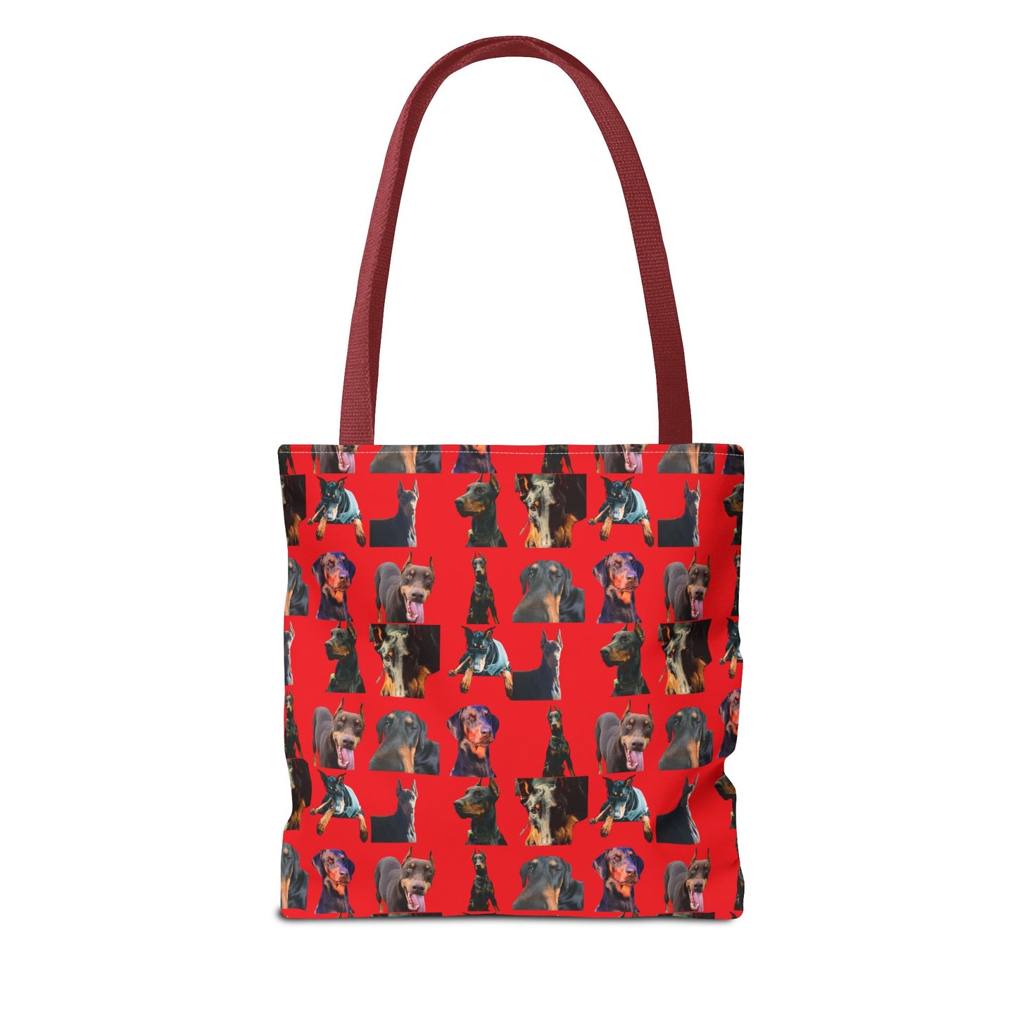 Edition 3 Doberman Model Pattern Red Tote Bag