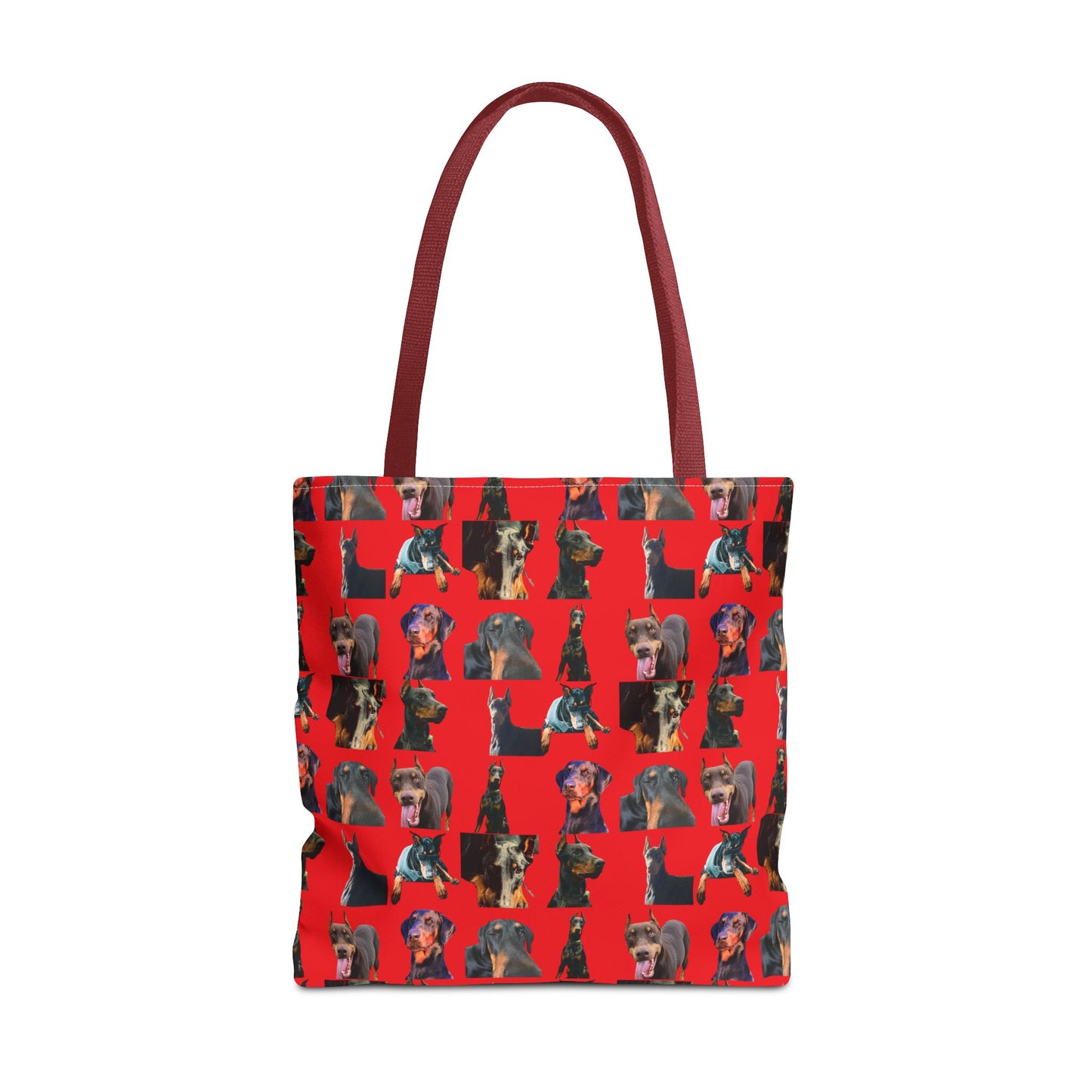 Edition 3 Doberman Model Pattern Red Tote Bag