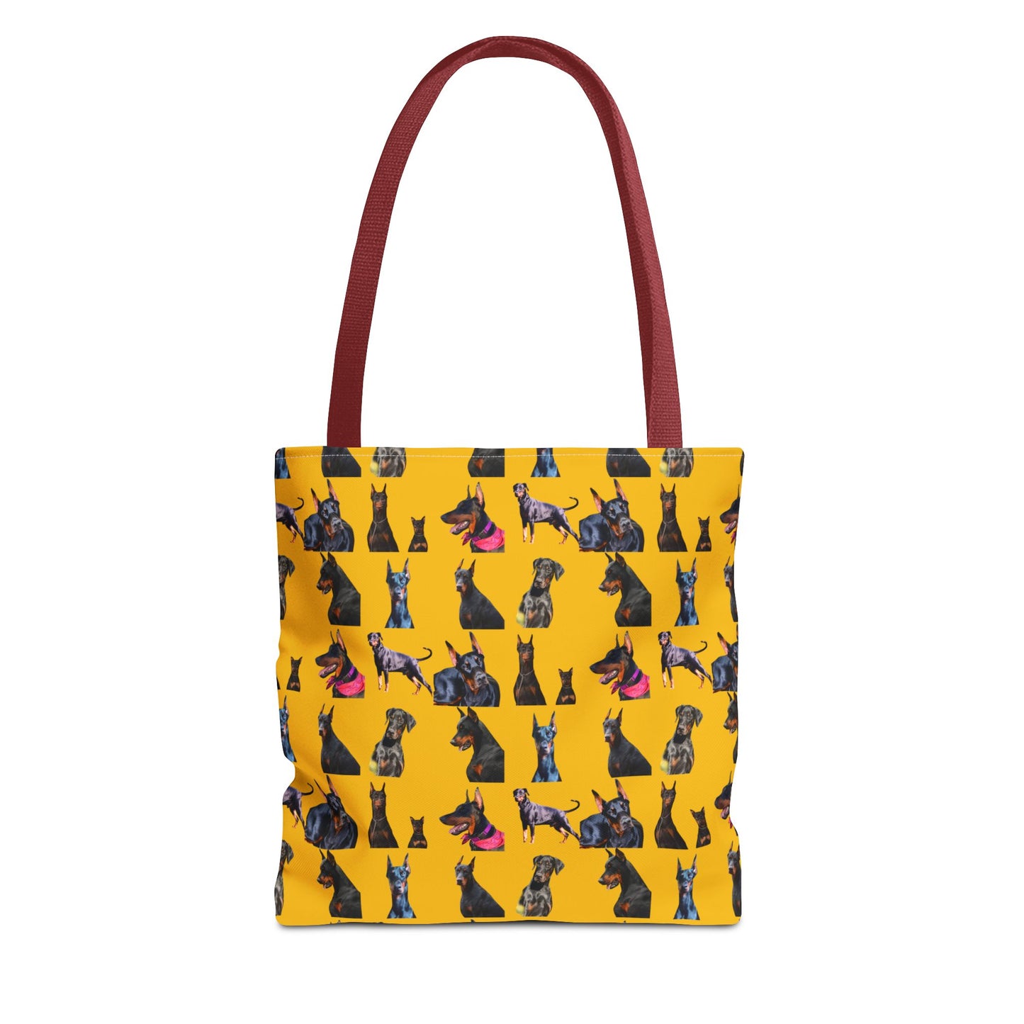 Edition 7 Doberman Model Pattern Yellow Tote Bag