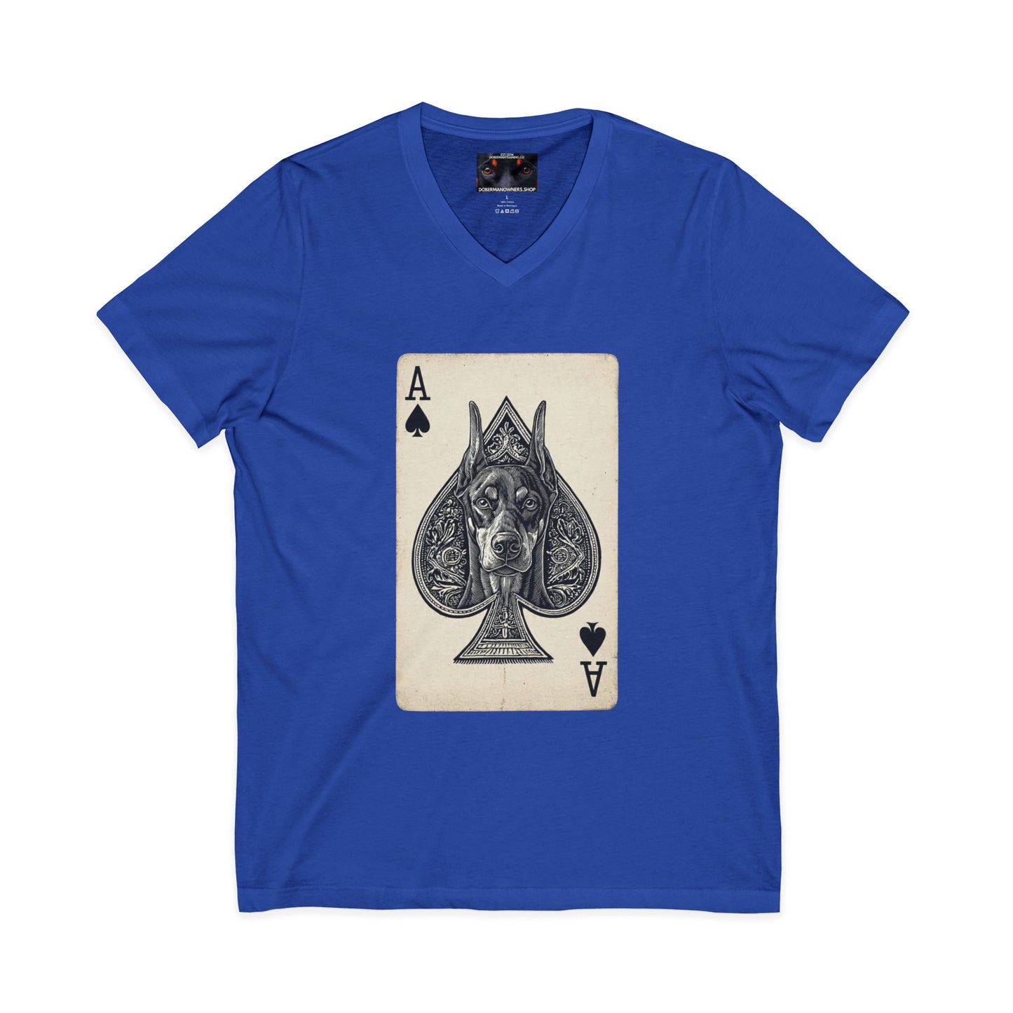 Deck 1 Private Label Unisex Jersey Short Sleeve V-Neck Tee