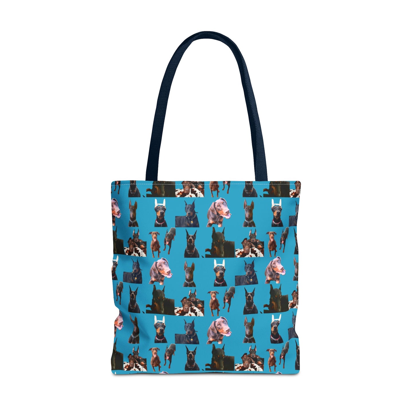 Edition 10 Doberman Model Pattern Turquoise Tote Bag