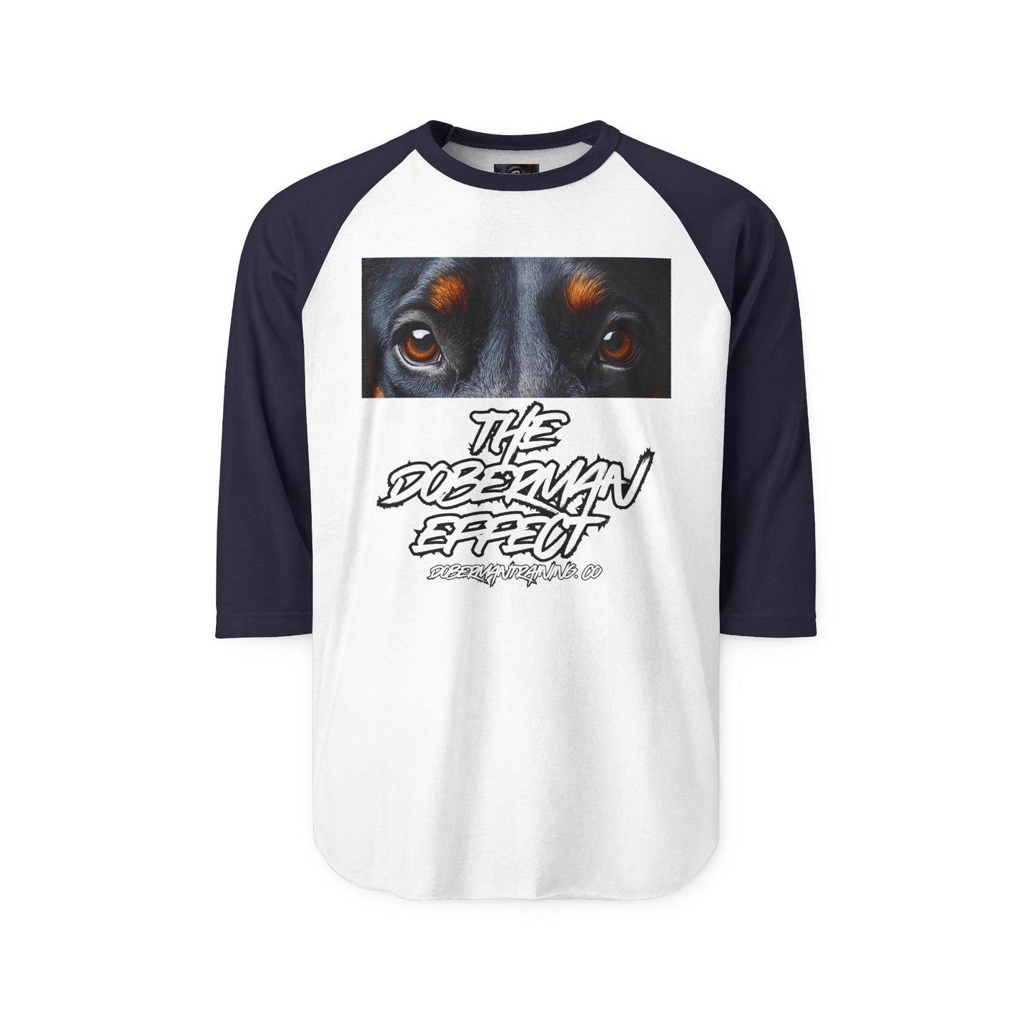 Doberman Effect 1 Unisex Three-Quarter Sleeve Raglan Shirt