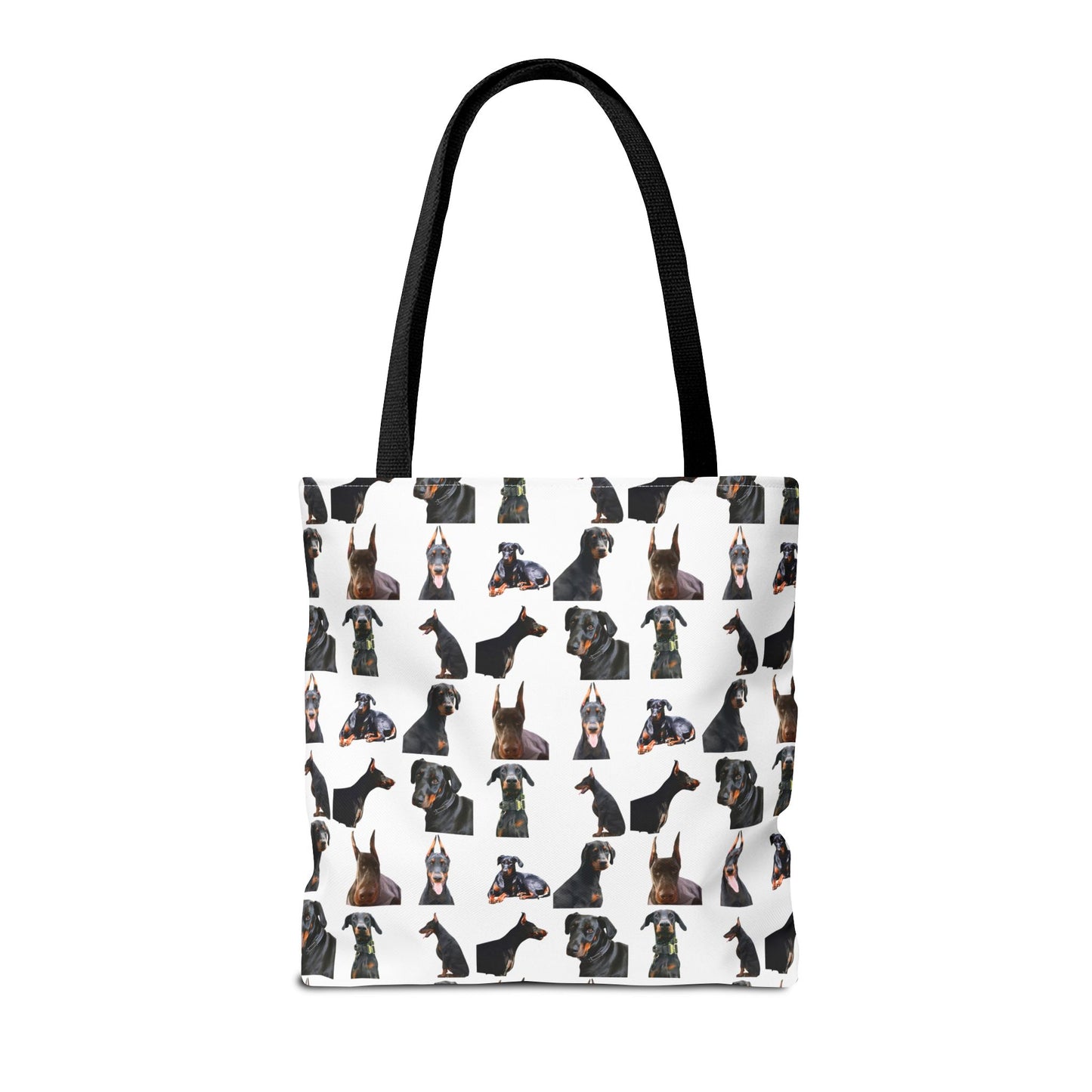 Edition 6 Doberman Model Pattern White Tote Bag