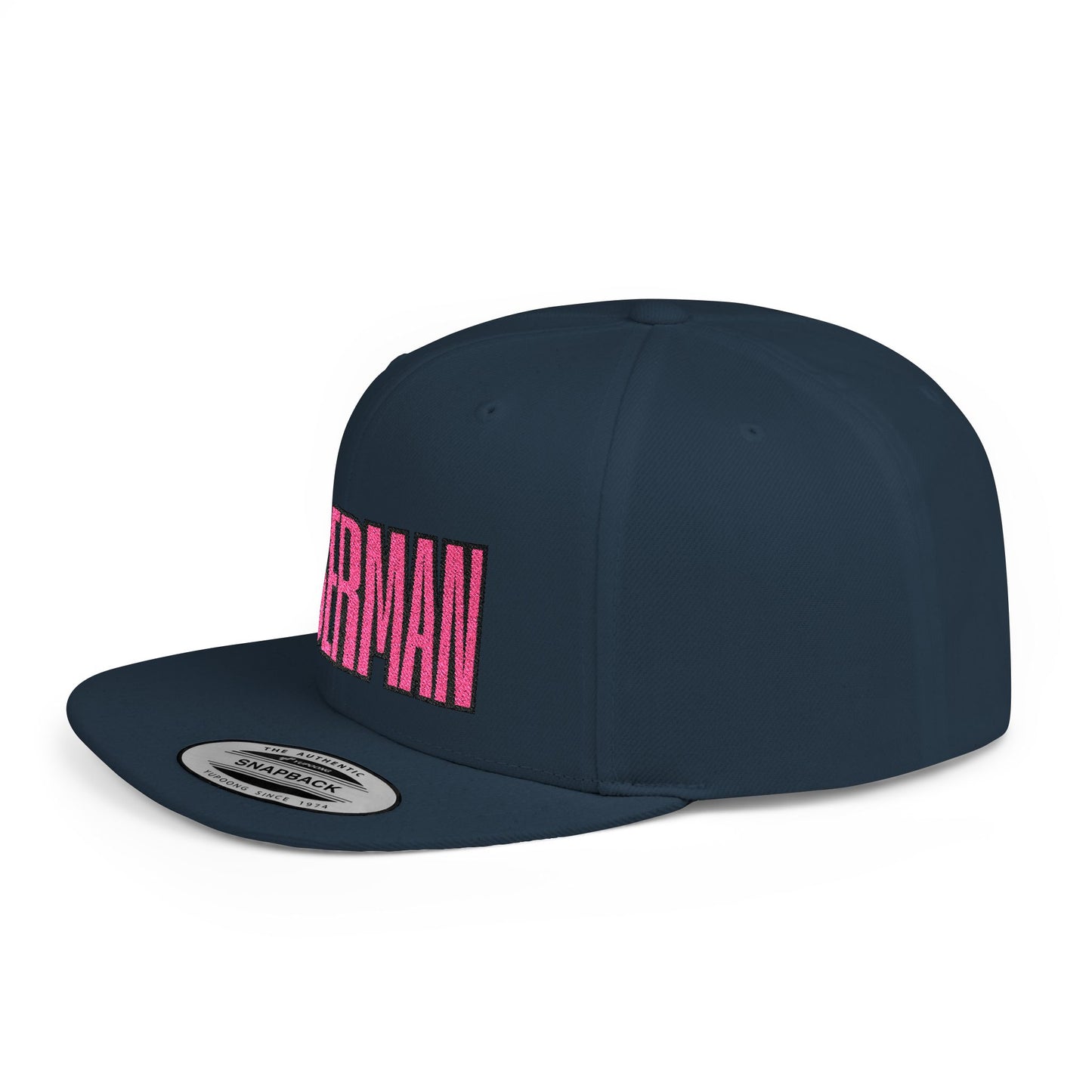 Doberman 6 Embroidered Flat Bill Snapback