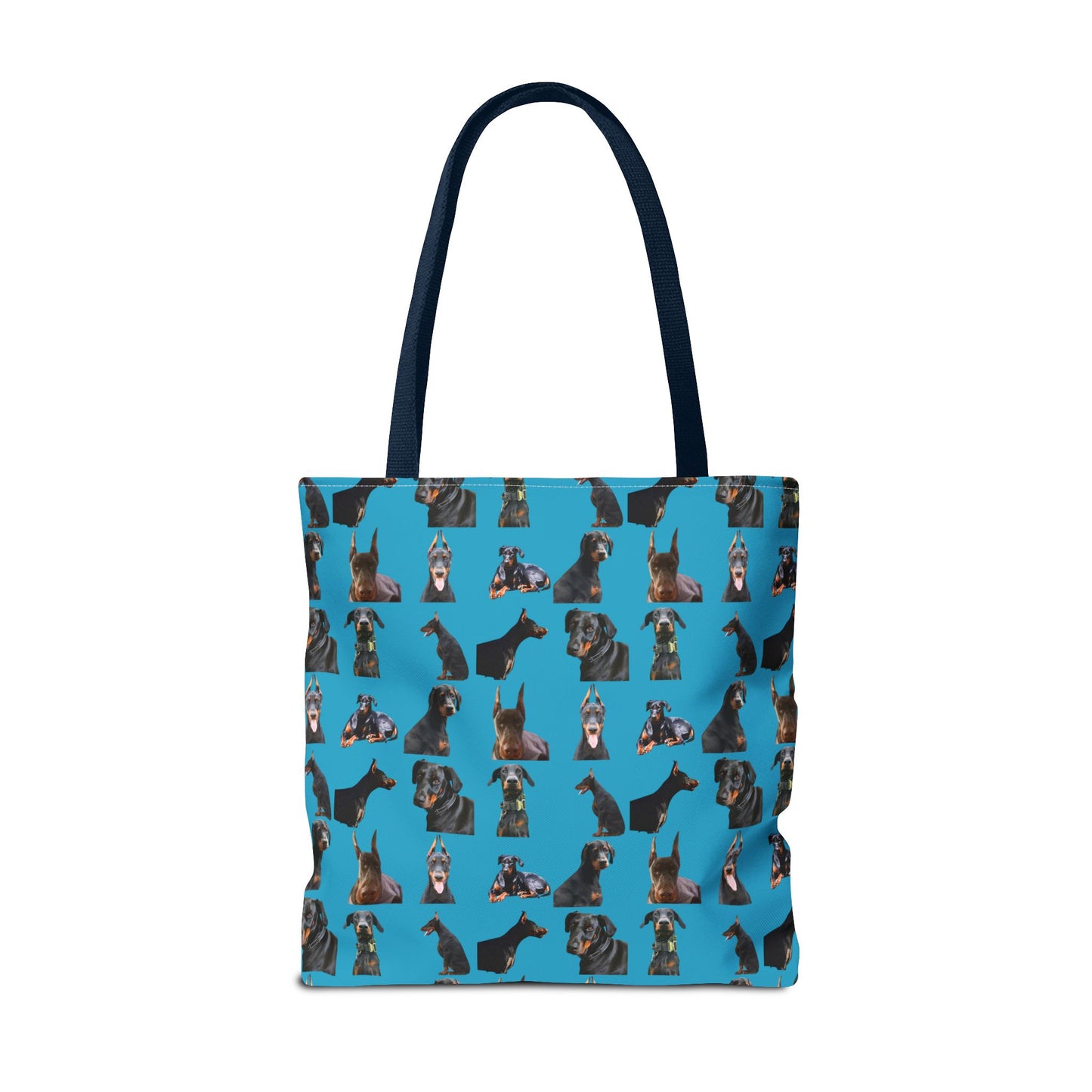 Edition 6 Doberman Model Pattern Turquoise Tote Bag