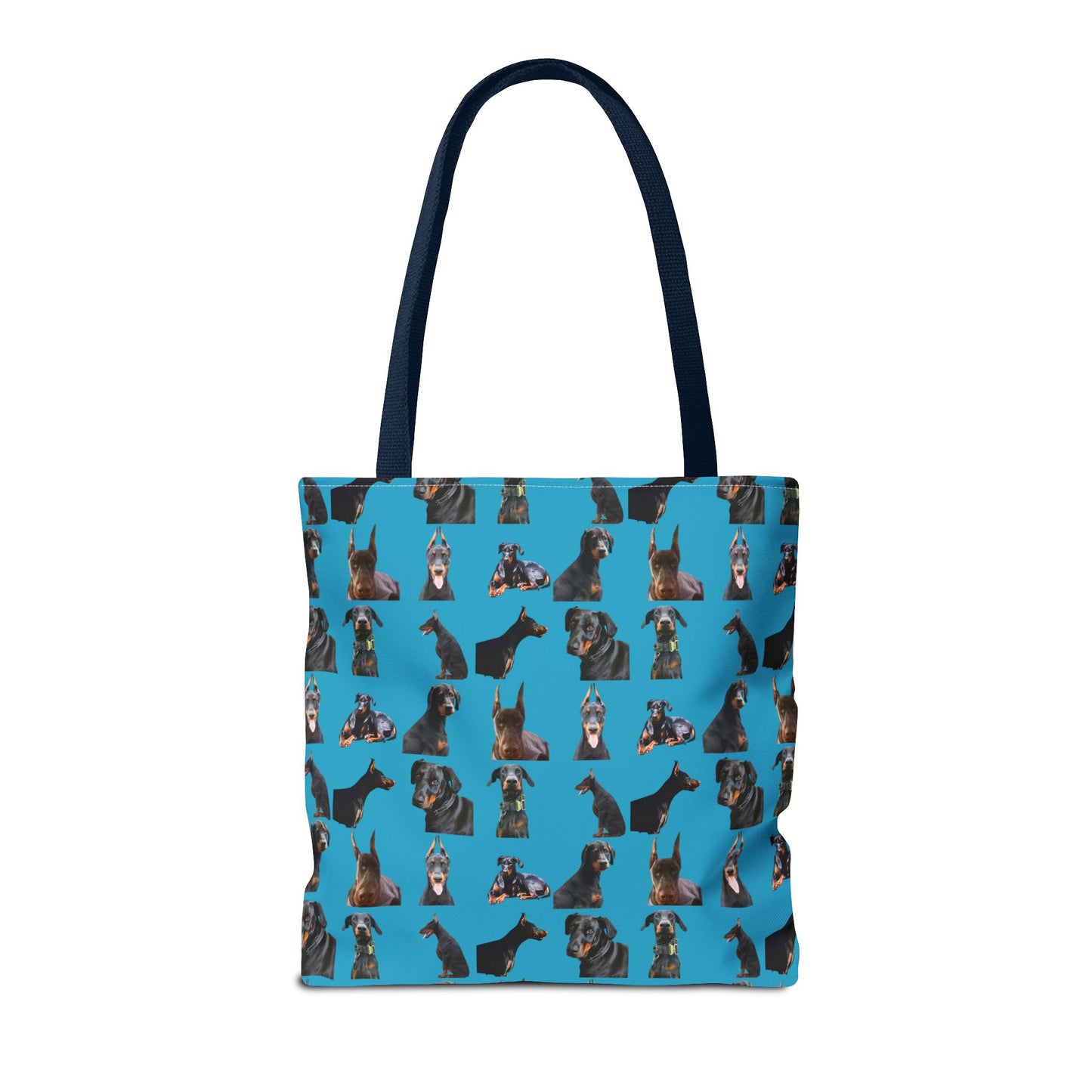 Edition 6 Doberman Model Pattern Turquoise Tote Bag