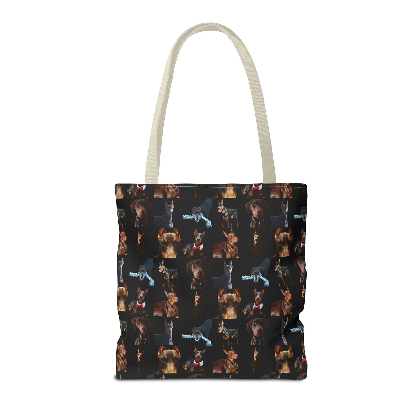 Edition 1 Doberman Model Pattern Black Tote Bag