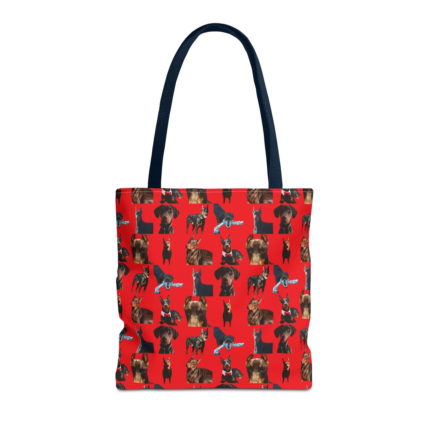 Edition 1 Doberman Model Pattern Red Tote Bag