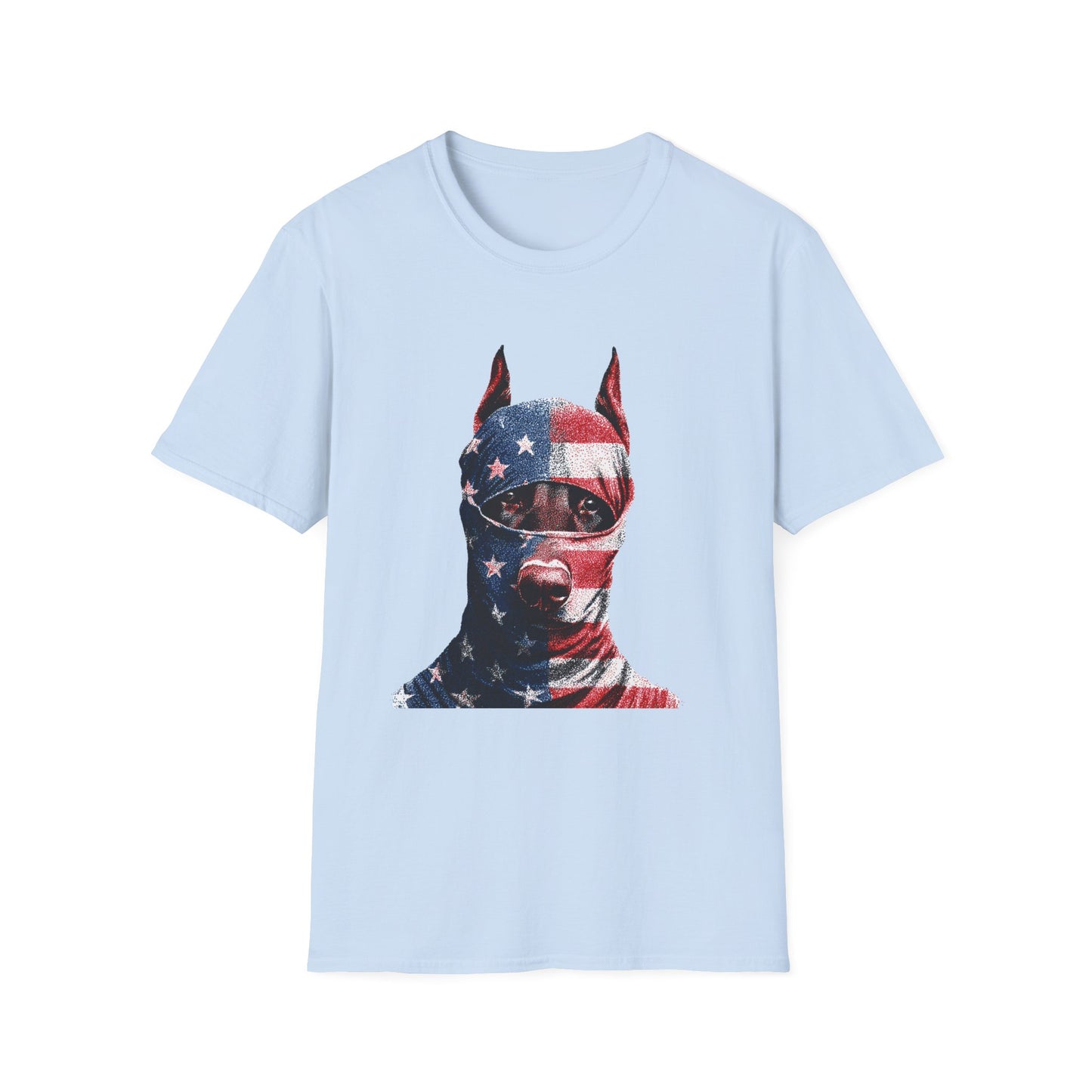 Doberman 2 Portrait T‑Shirt