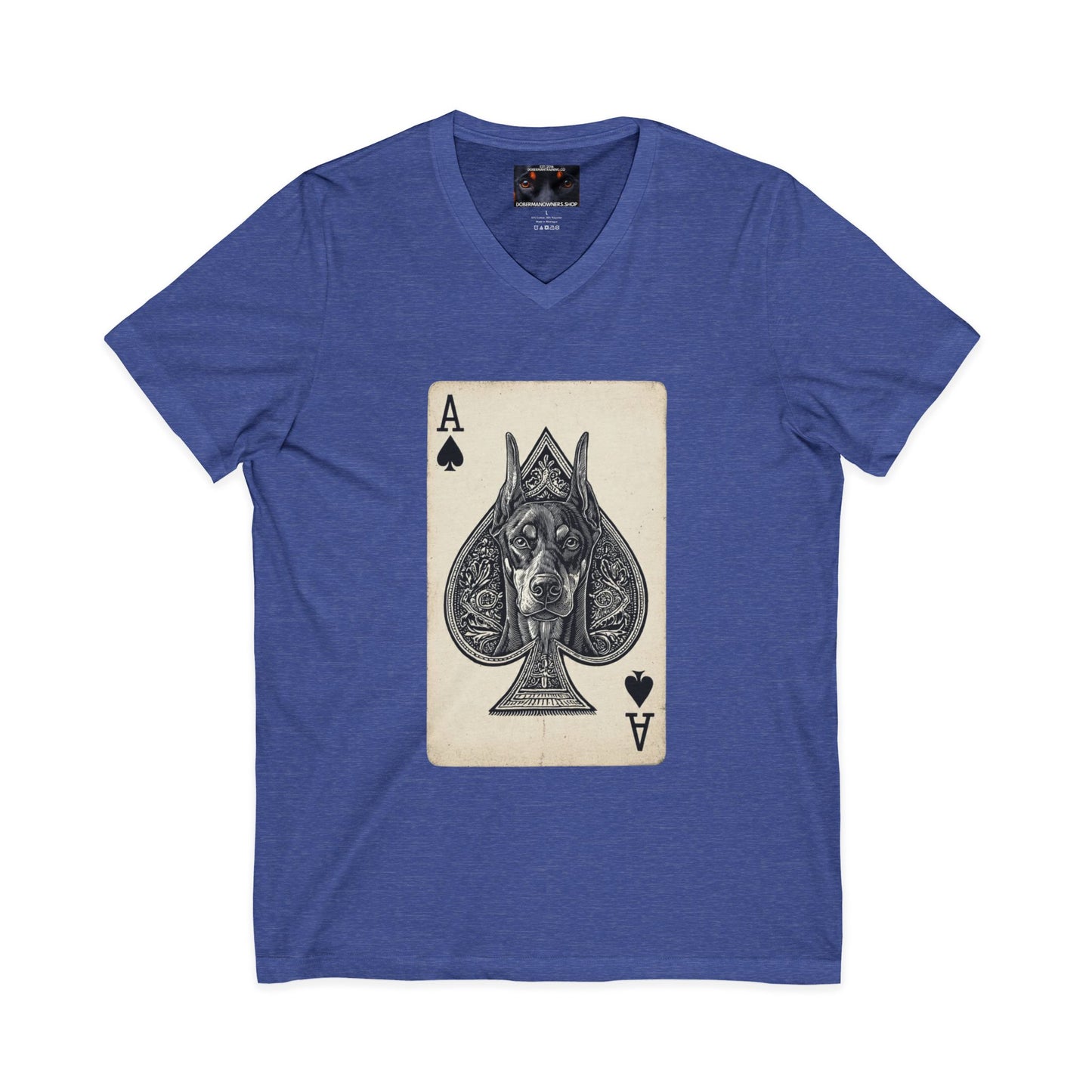 Deck 1 Private Label Unisex Jersey Short Sleeve V-Neck Tee