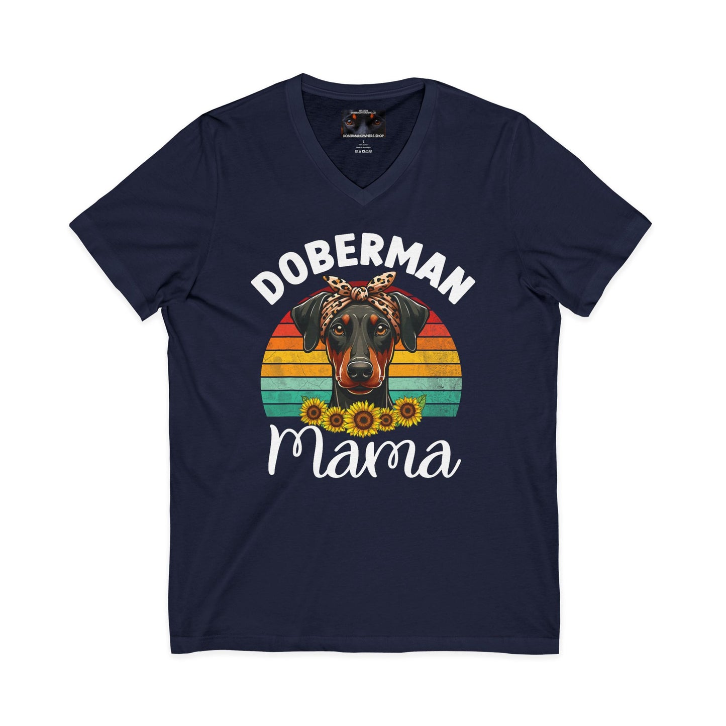 Mama 1 Private Label Unisex Jersey Short Sleeve V-Neck Tee