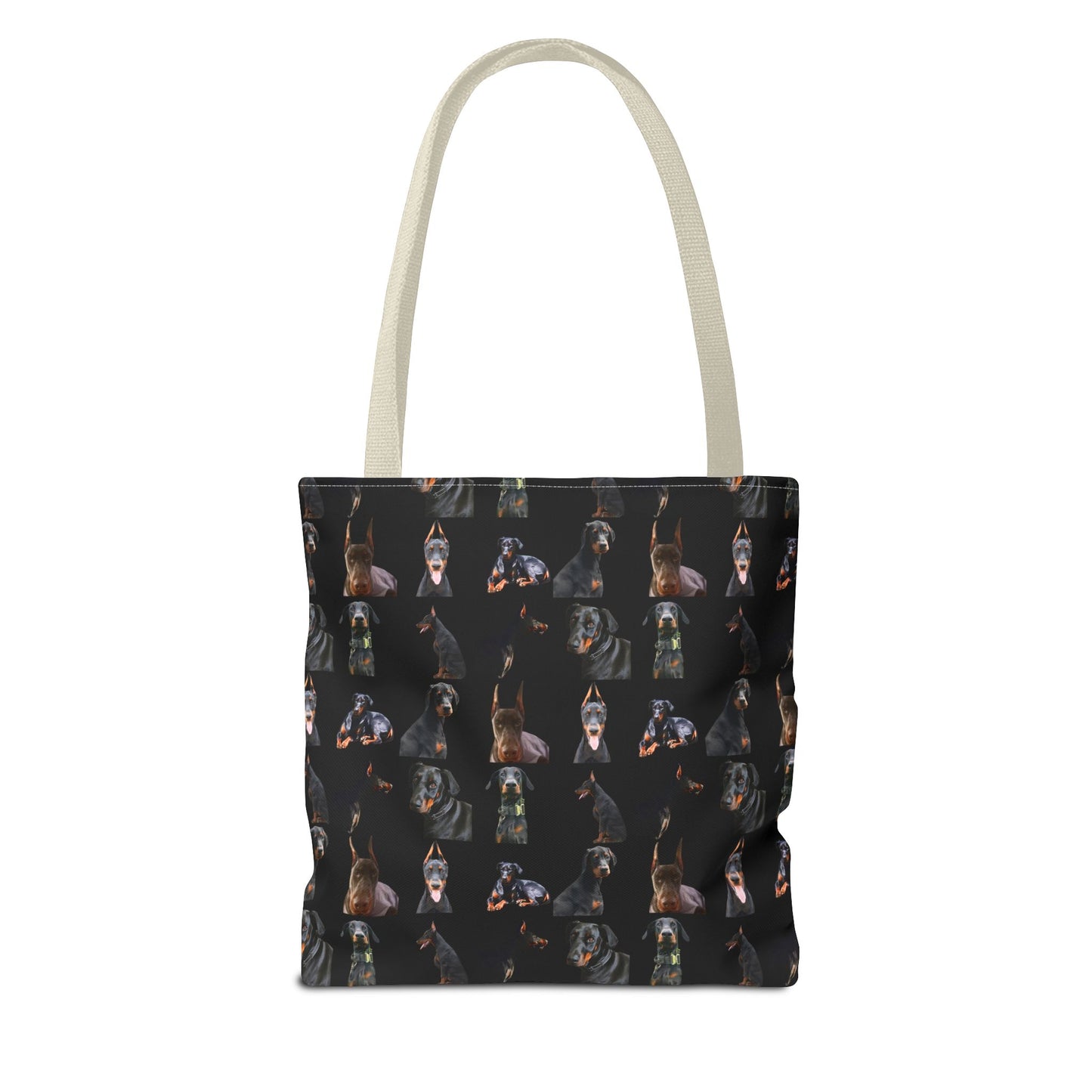 Edition 6 Doberman Model Pattern Black Tote Bag
