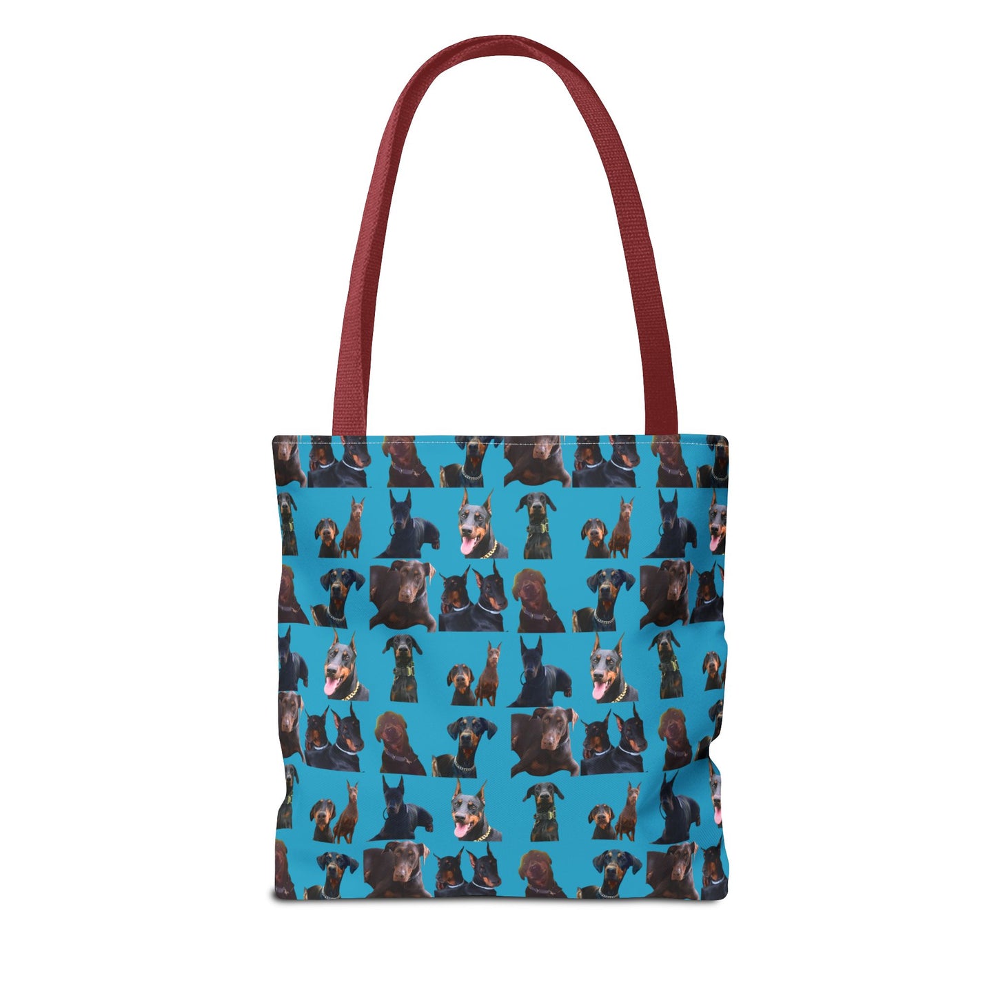 Edition 5 Doberman Model Pattern Turquoise Tote Bag