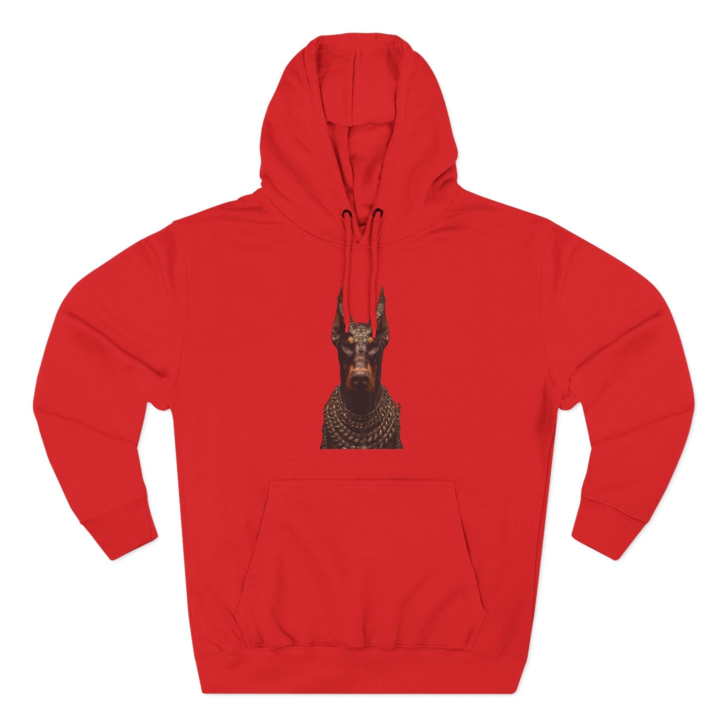 Doberman Goat 4 Fleece Hoodie