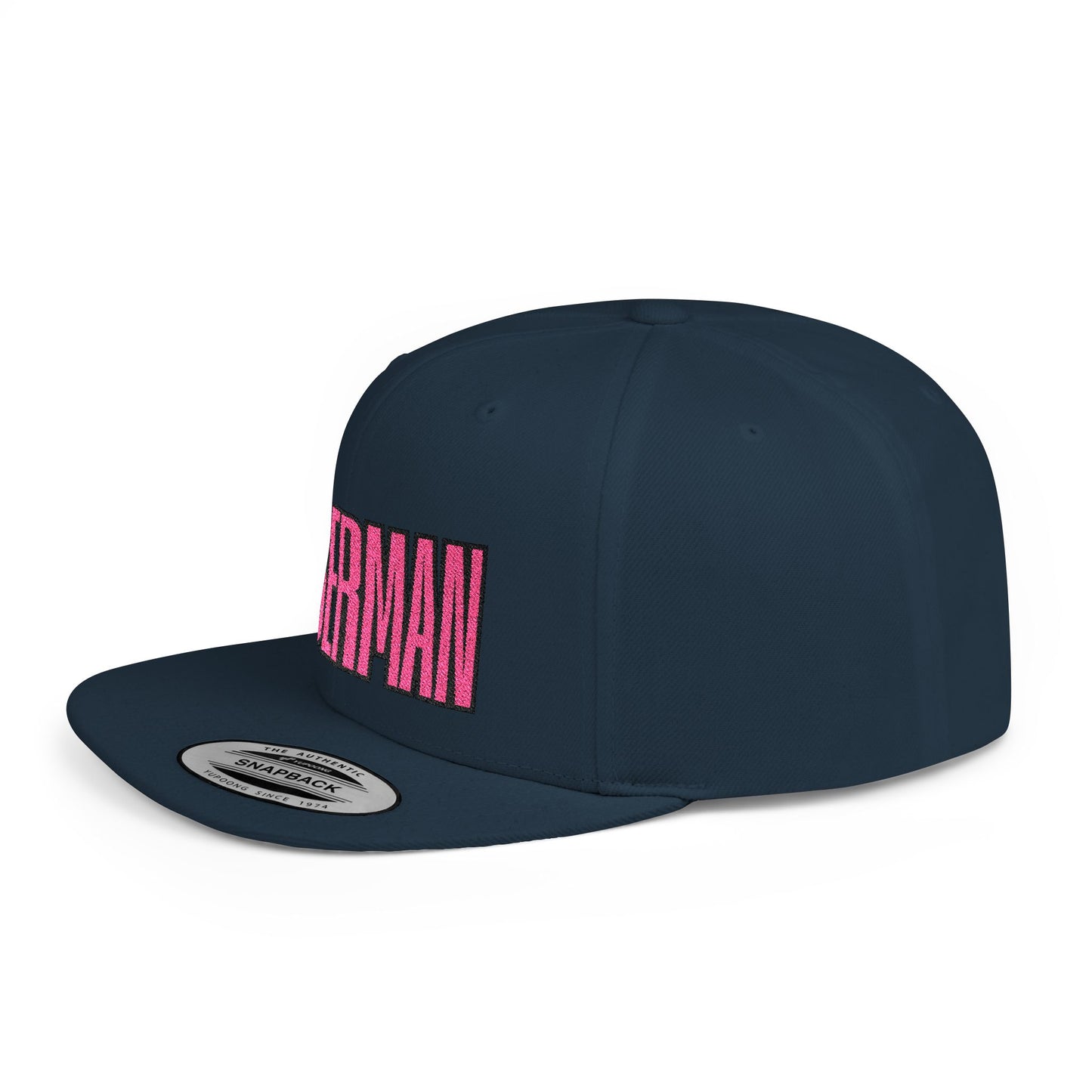 Doberman 6 Embroidered Flat Bill Snapback