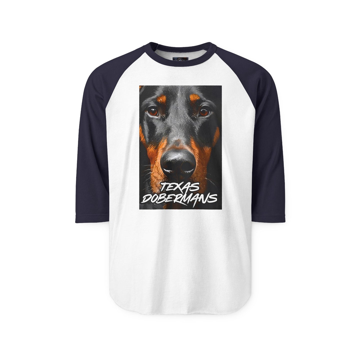 Doberman Texas 1 Unisex Three-Quarter Sleeve Raglan Shirt