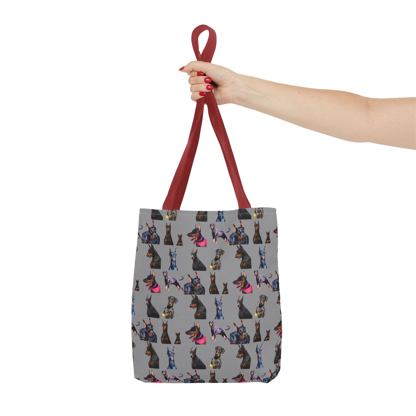 Edition 7 Doberman Model Pattern Gray Tote Bag