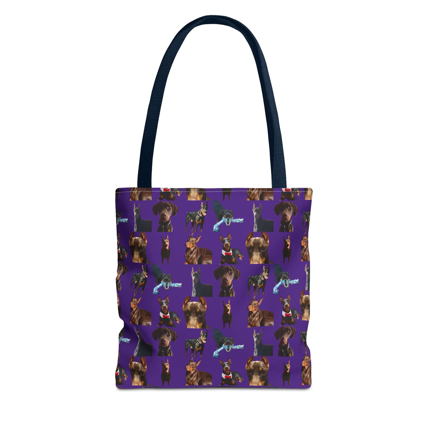 Edition 1 Doberman Model Pattern Purple Tote Bag