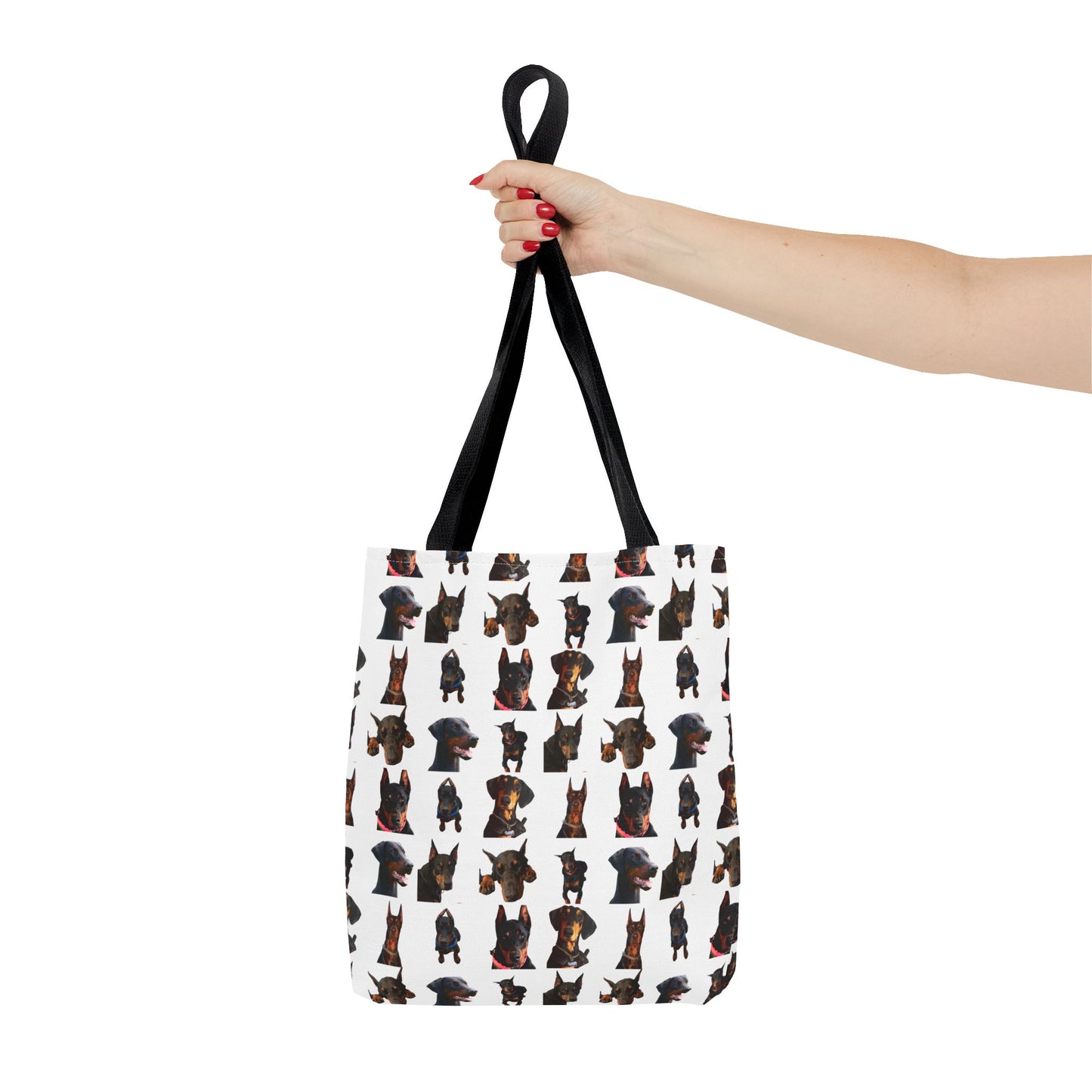 Edition 2 Doberman Model Pattern White Tote Bag