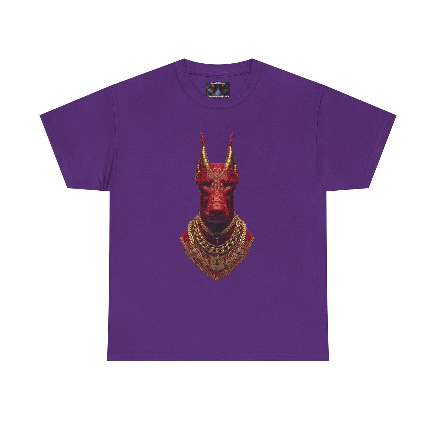Doberman Goat 4 Private Lable Unisex Heavy Cotton Tee