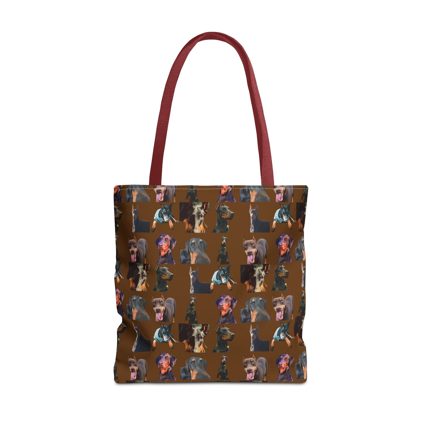 Edition 3 Doberman Model Pattern Brown Tote Bag