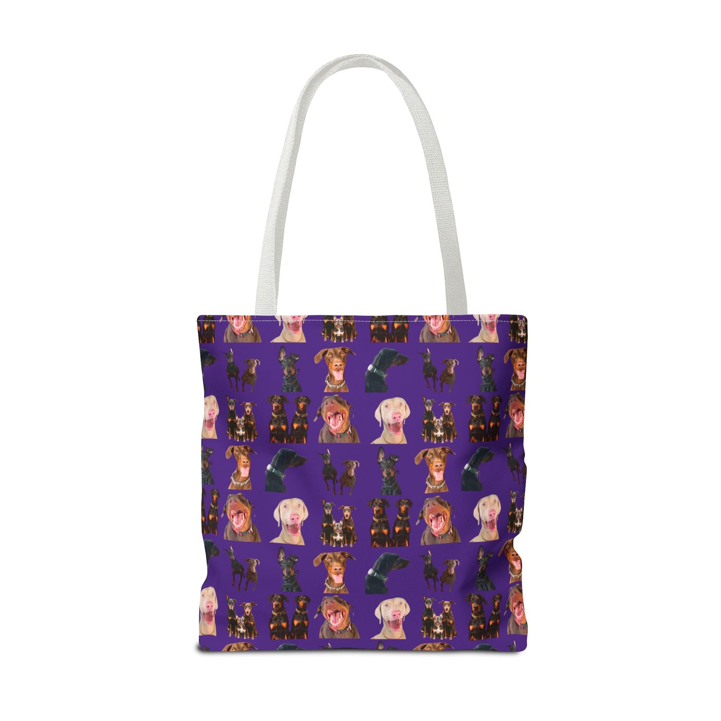 Edition 9 Doberman Model Pattern Purple Tote Bag