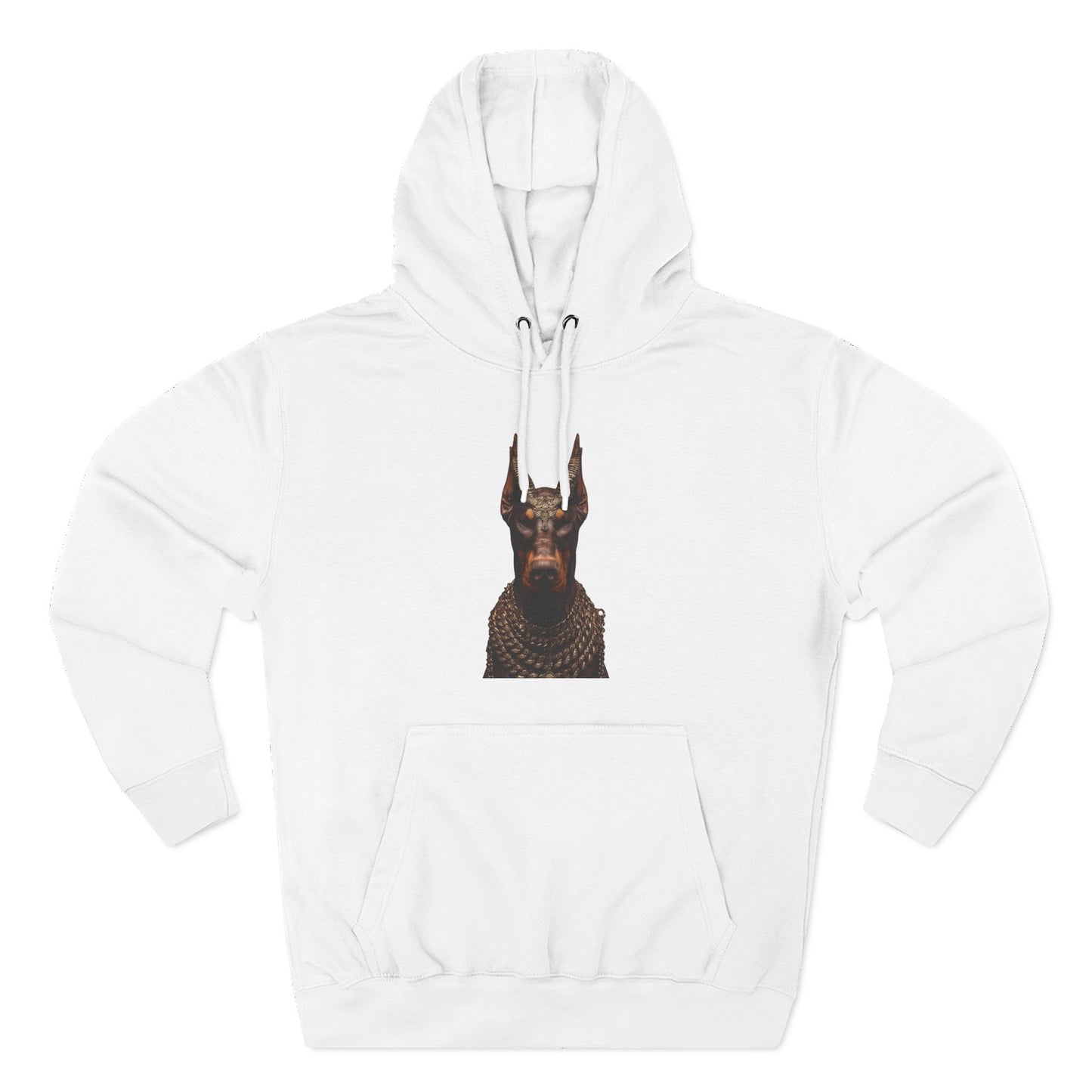 Doberman Goat 4 Fleece Hoodie