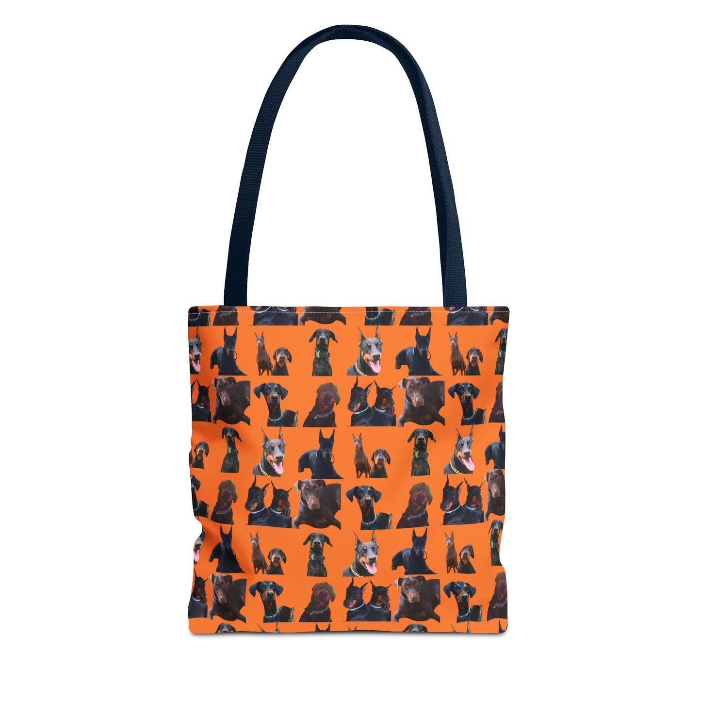 Edition 5 Doberman Model Pattern Orange Tote Bag