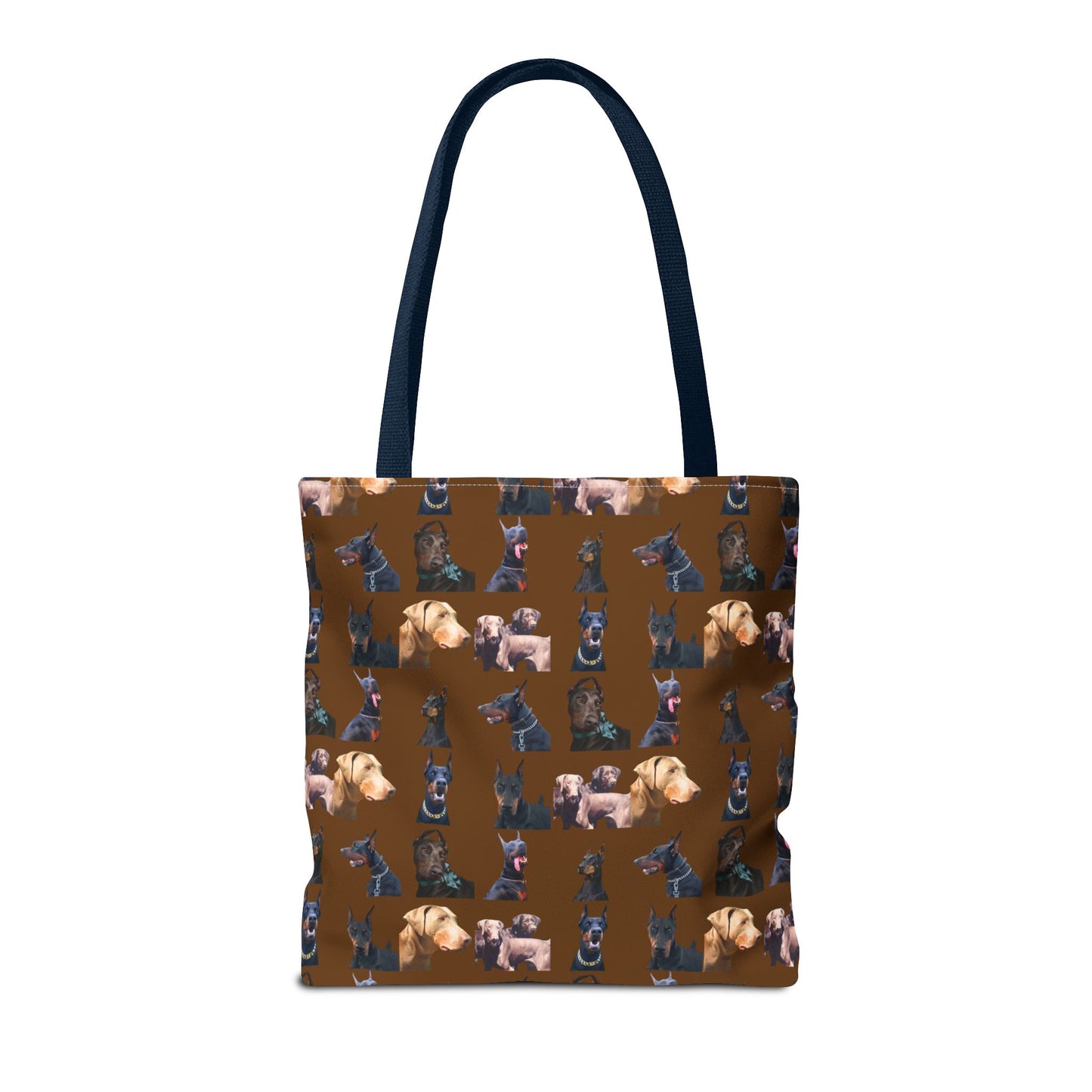 Edition 8 Doberman Model Pattern Brown Tote Bag