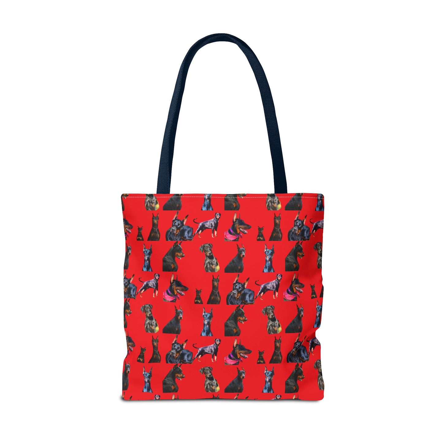 Edition 7 Doberman Model Pattern Red Tote Bag