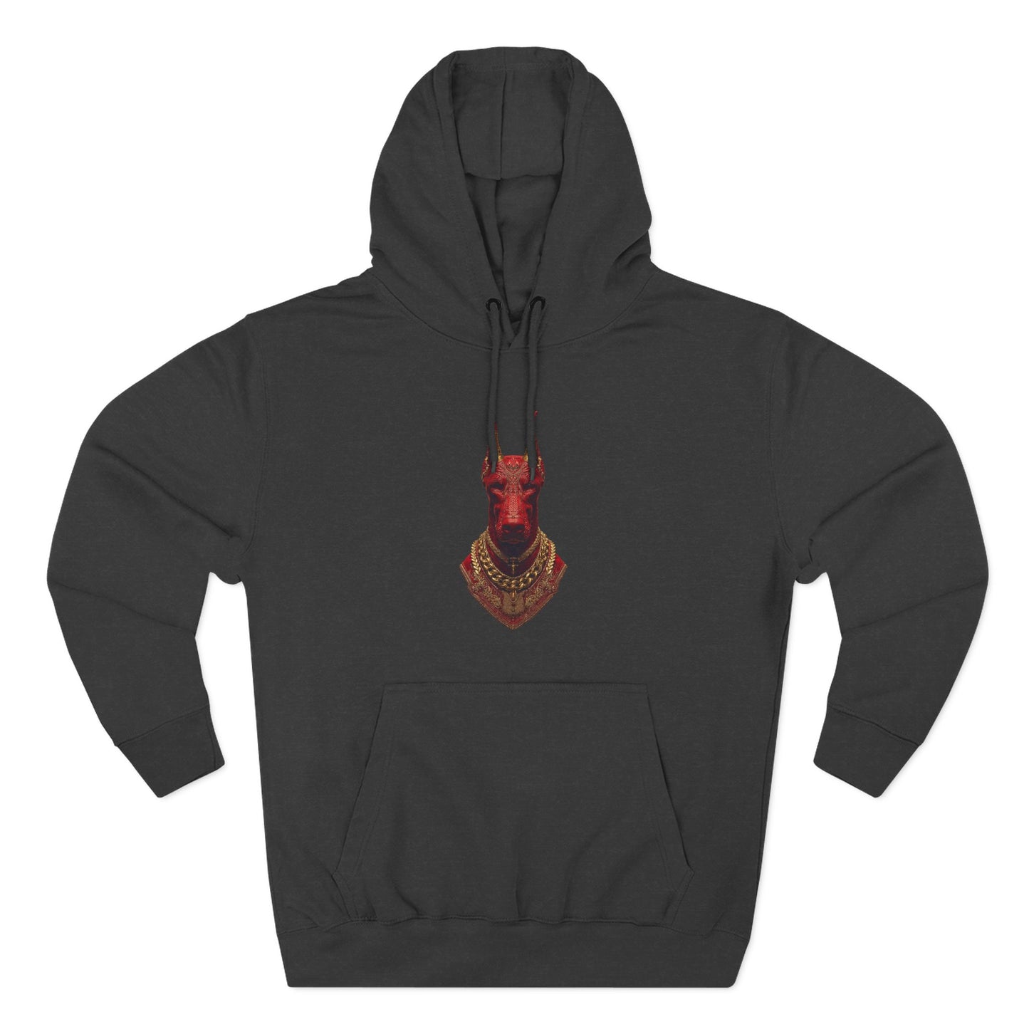 Doberman Goat 3 Fleece Hoodie
