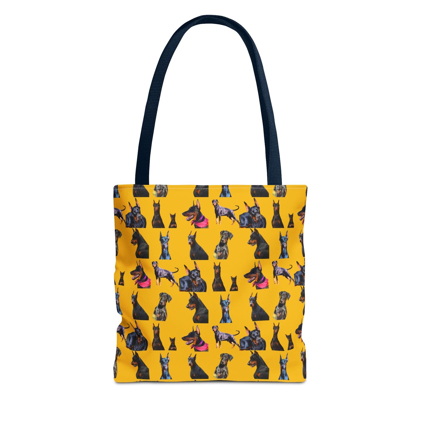 Edition 7 Doberman Model Pattern Yellow Tote Bag