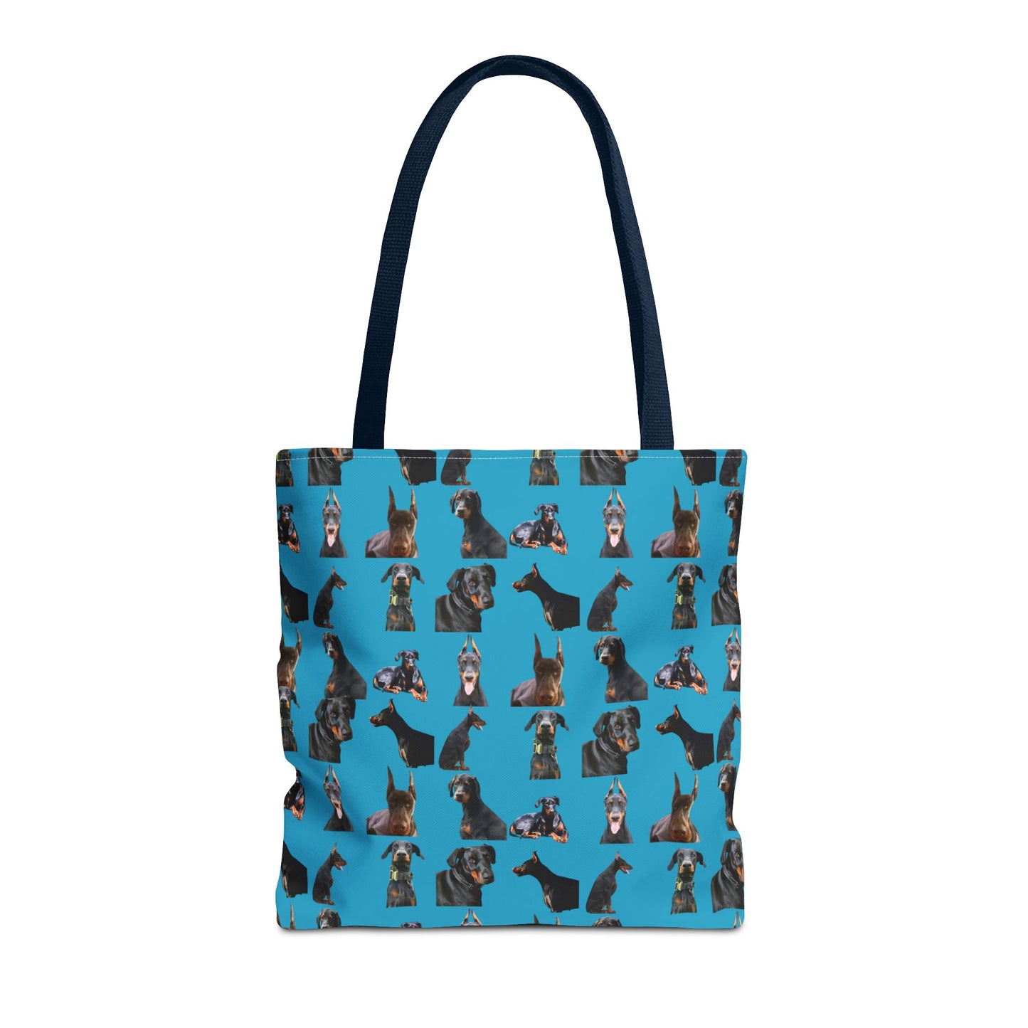 Edition 6 Doberman Model Pattern Turquoise Tote Bag