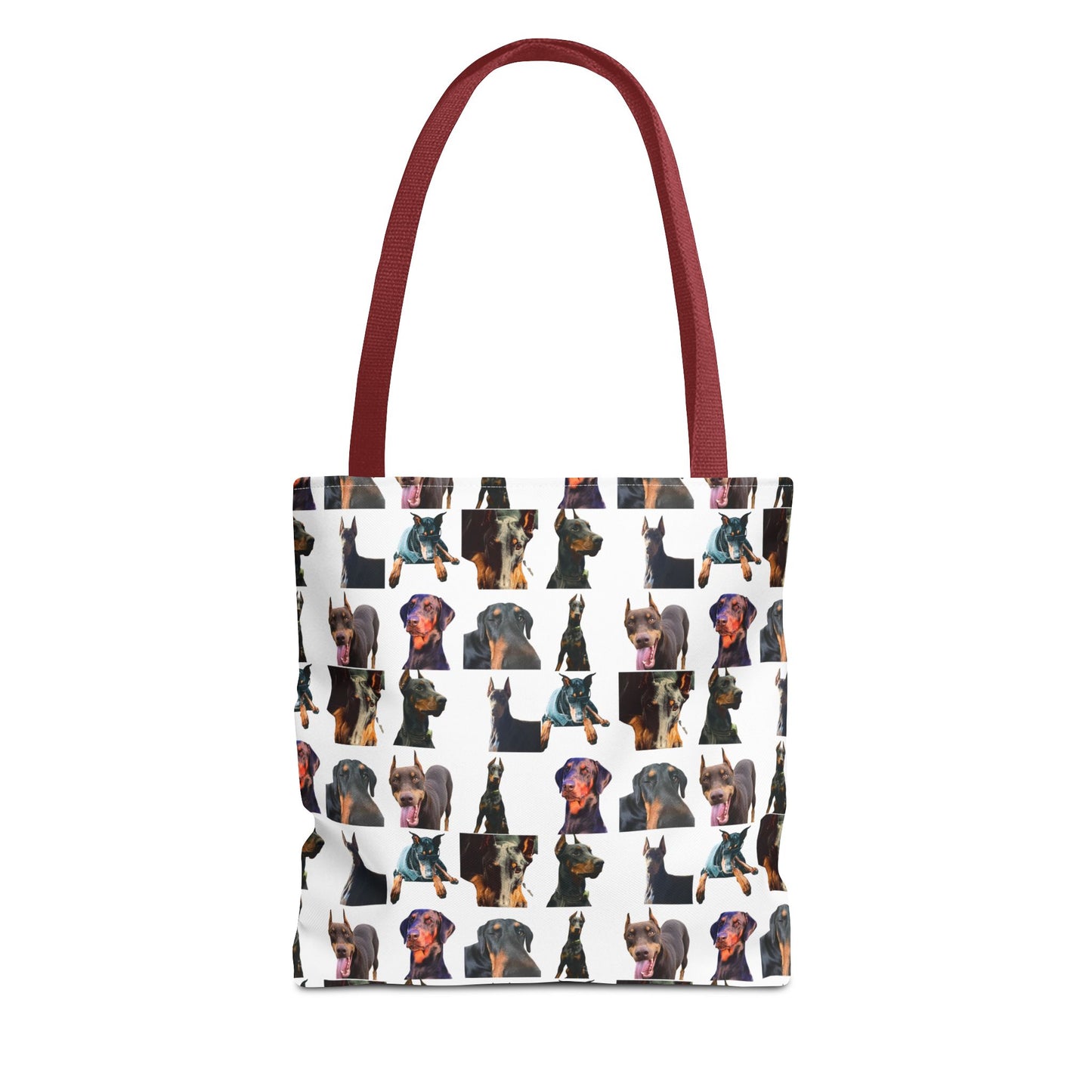 Edition 3 Doberman Model Pattern White Tote Bag