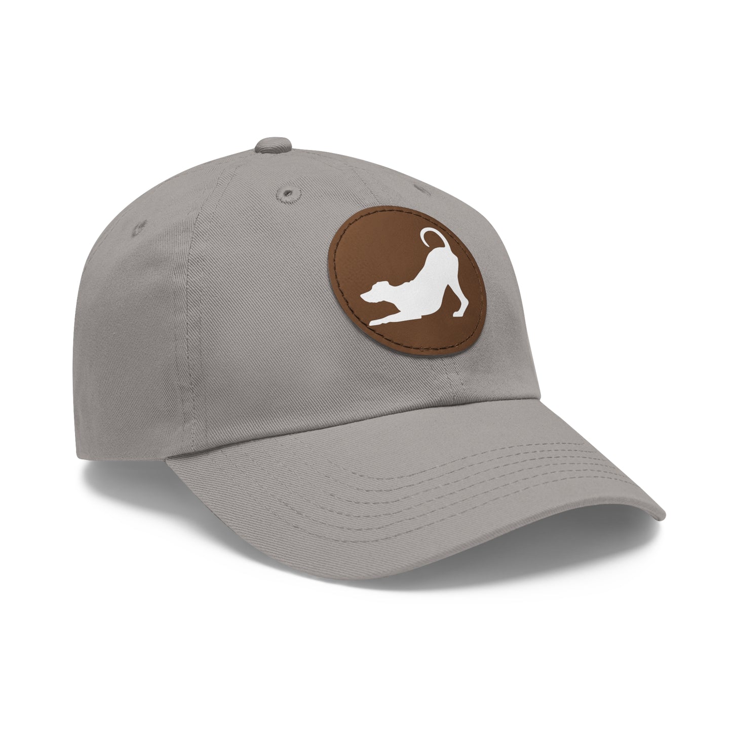 N 2 Dad Hat with Leather Patch (Round)