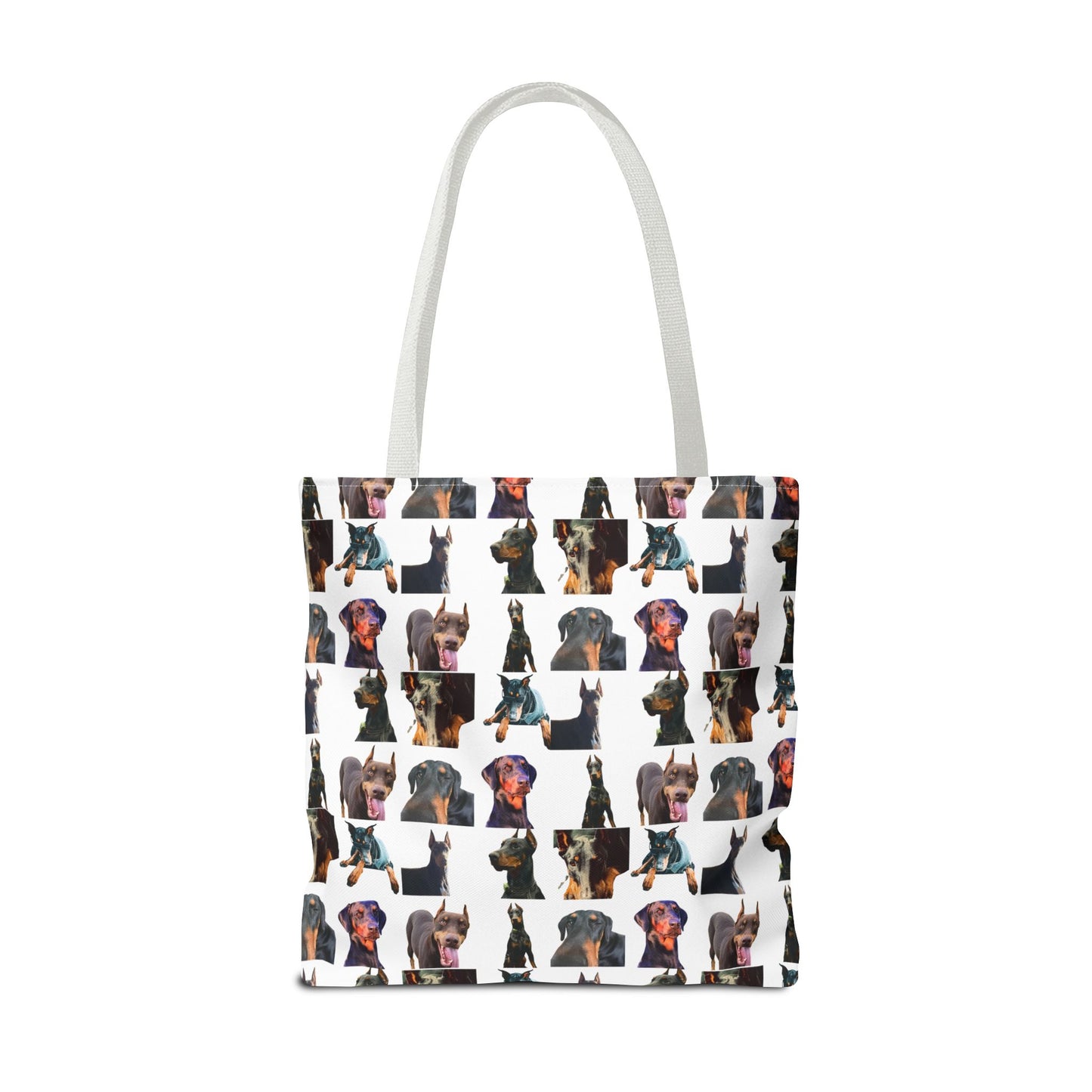 Edition 3 Doberman Model Pattern White Tote Bag