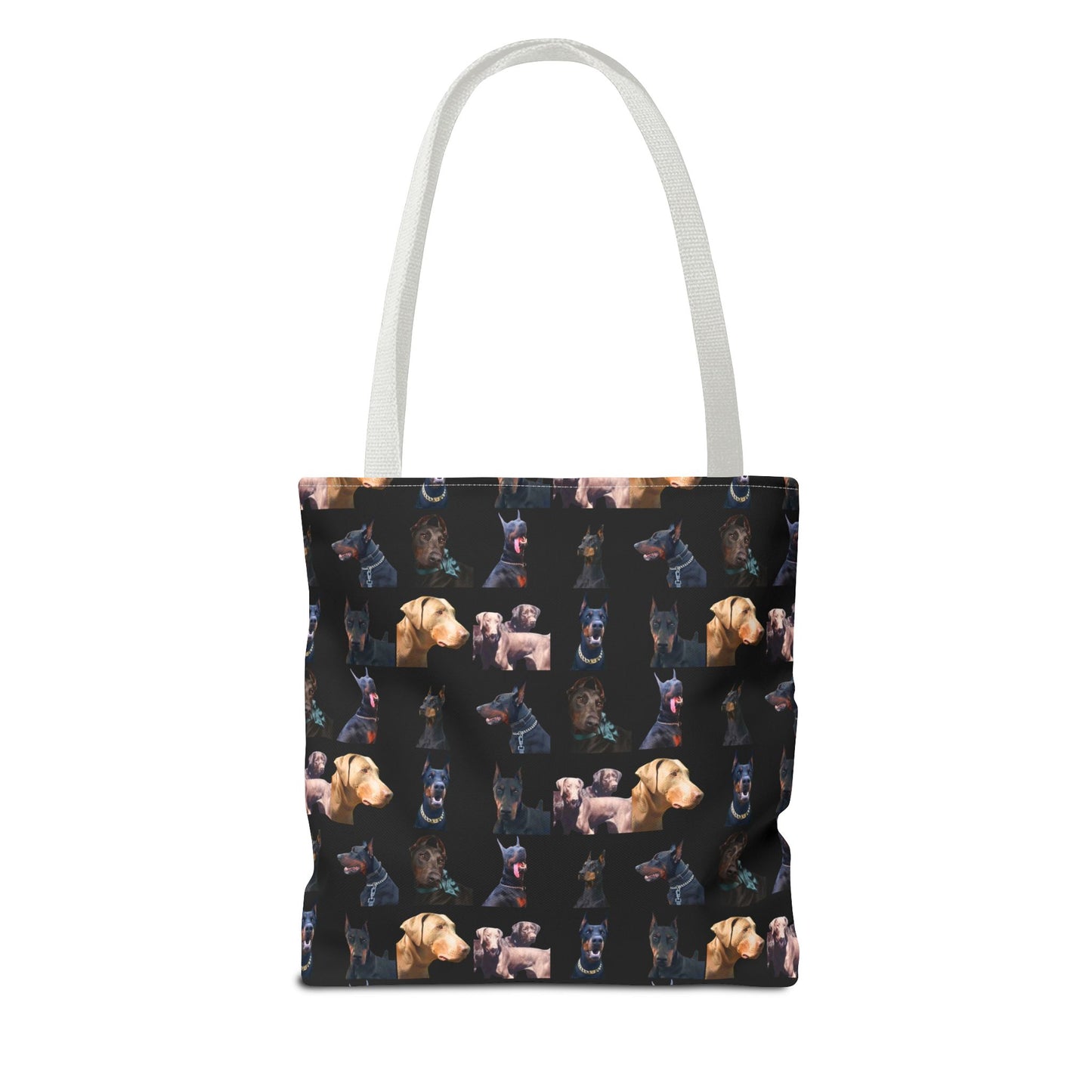 Edition 8 Doberman Model Pattern Black Tote Bag