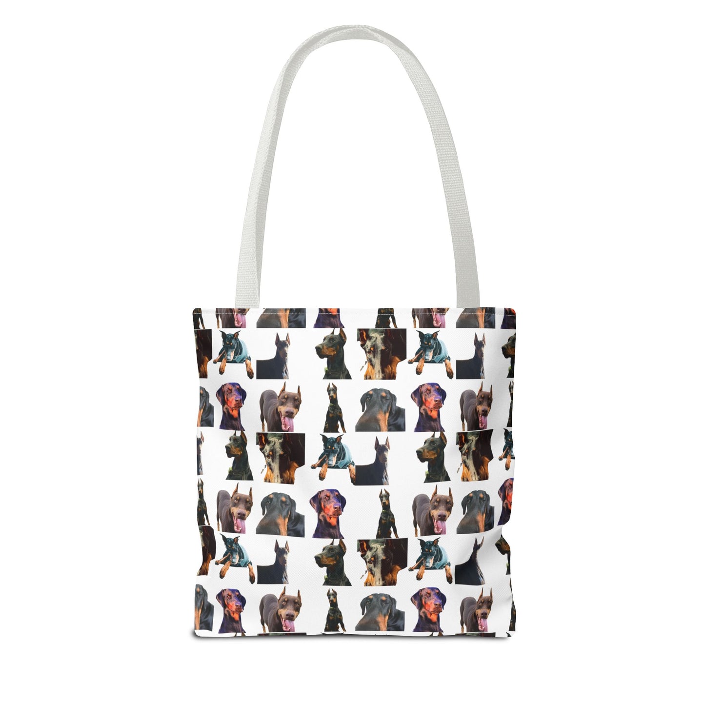 Edition 3 Doberman Model Pattern White Tote Bag