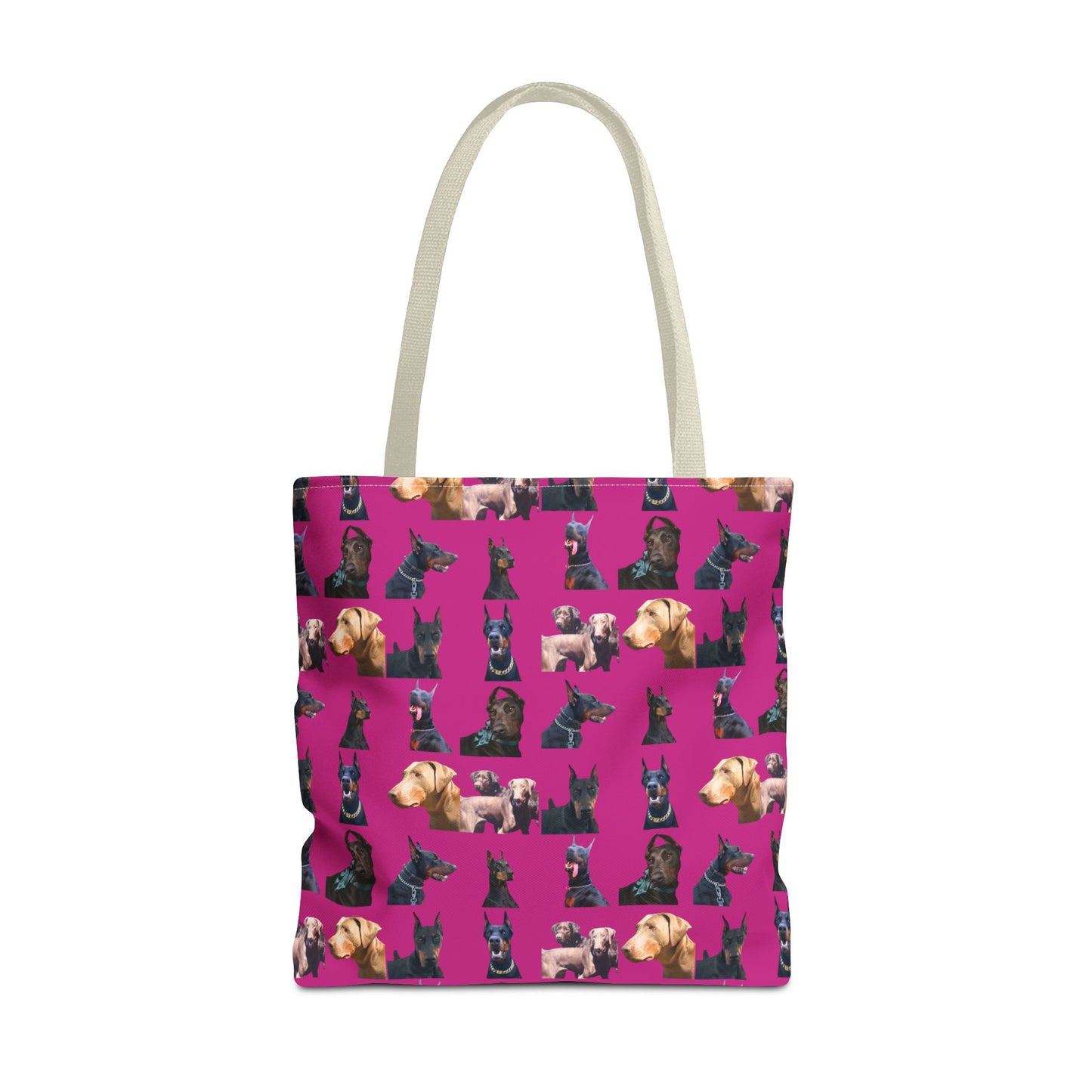 Edition 8 Doberman Model Pattern Pink Tote Bag