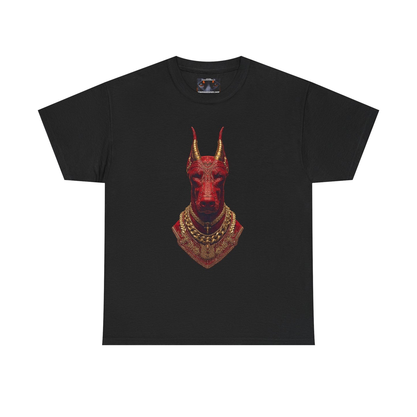 Doberman Goat 4 Private Lable Unisex Heavy Cotton Tee