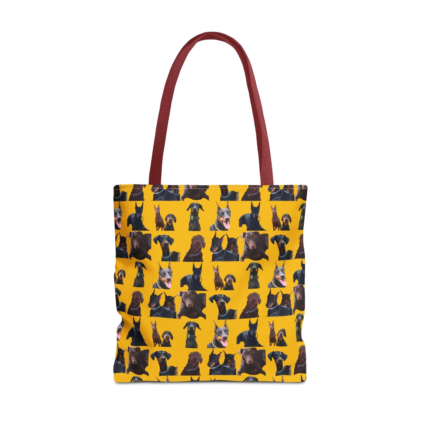 Edition 5 Doberman Model Pattern Yellow Tote Bag